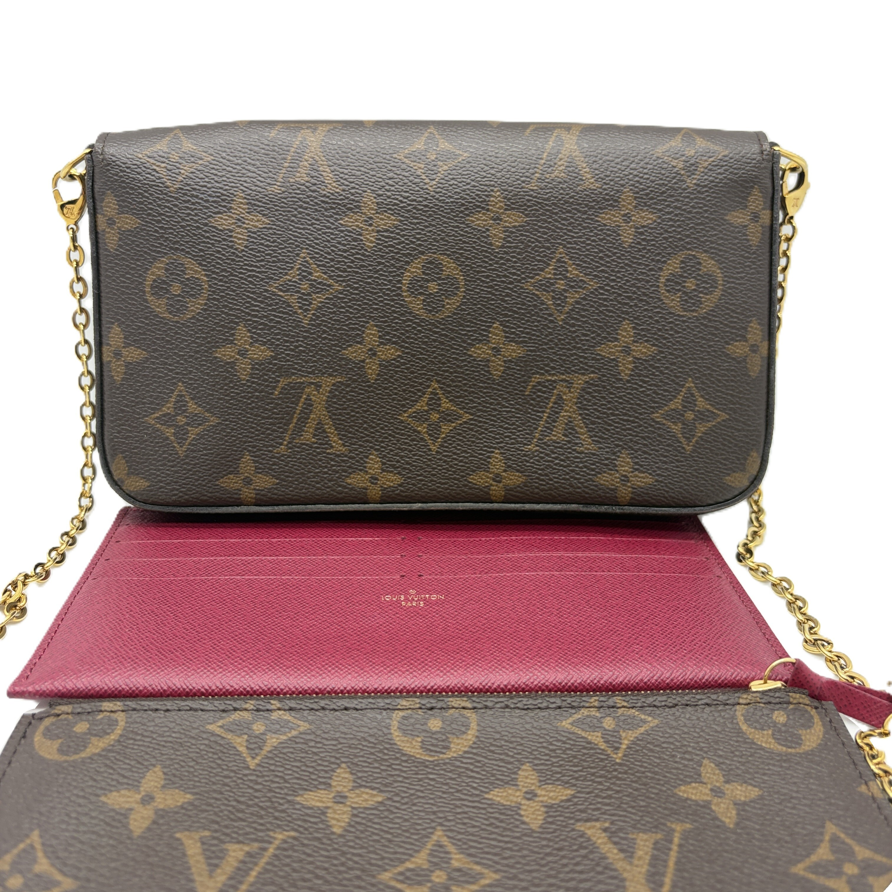Pochette Felicie Monogram Chain Shoulder Bag — view 2
