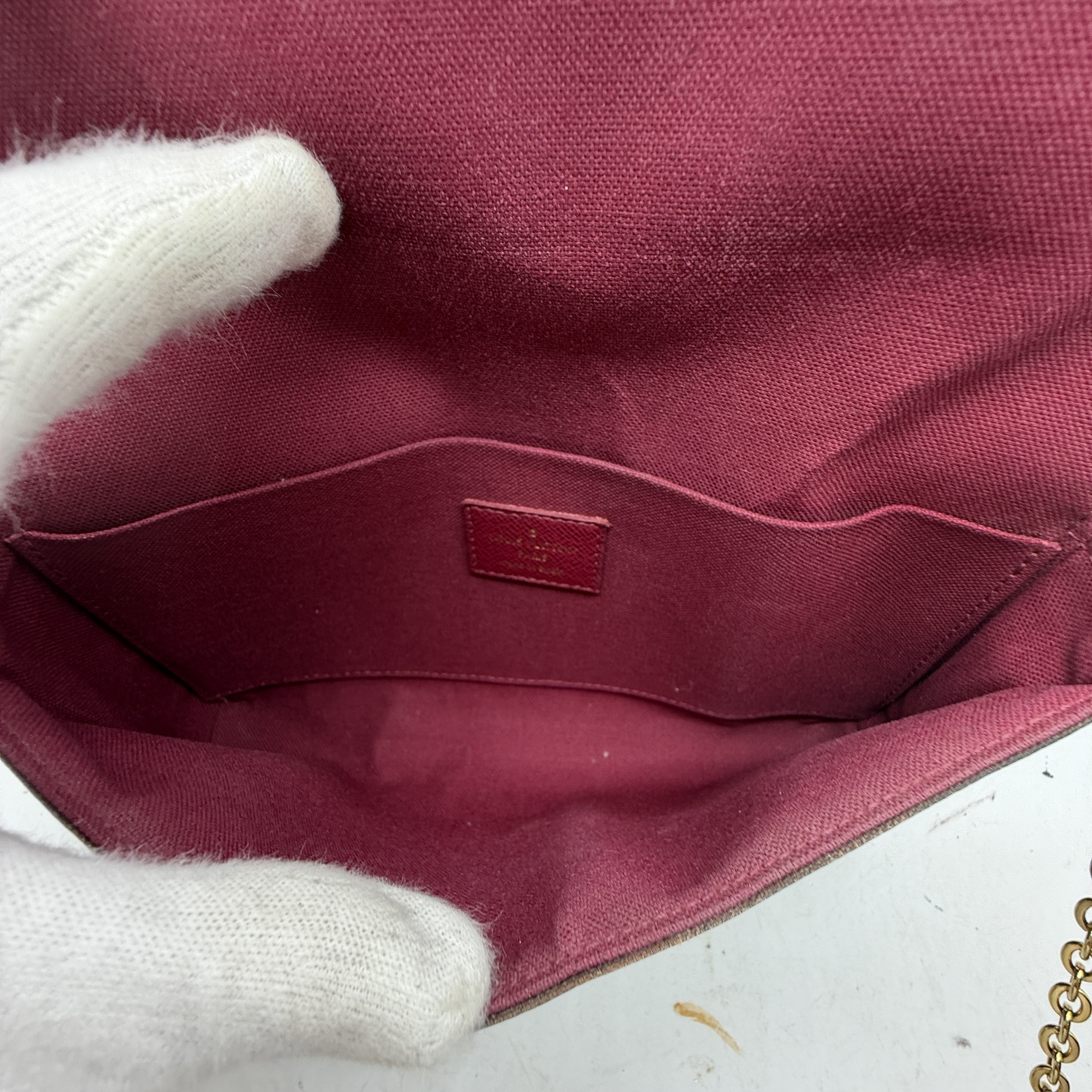 Pochette Felicie Monogram Chain Shoulder Bag — view 12