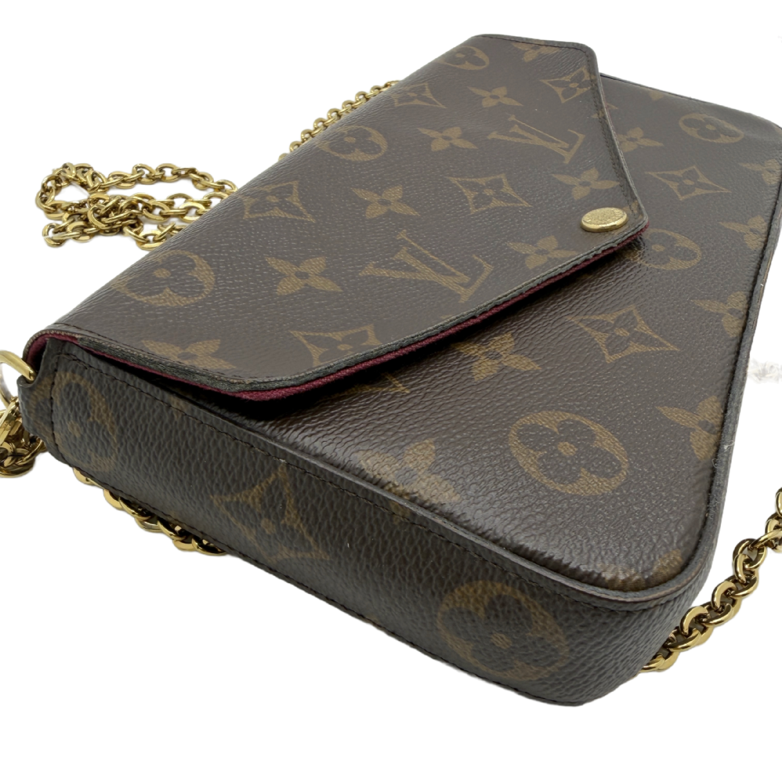 Pochette Felicie Monogram Chain Shoulder Bag — view 3