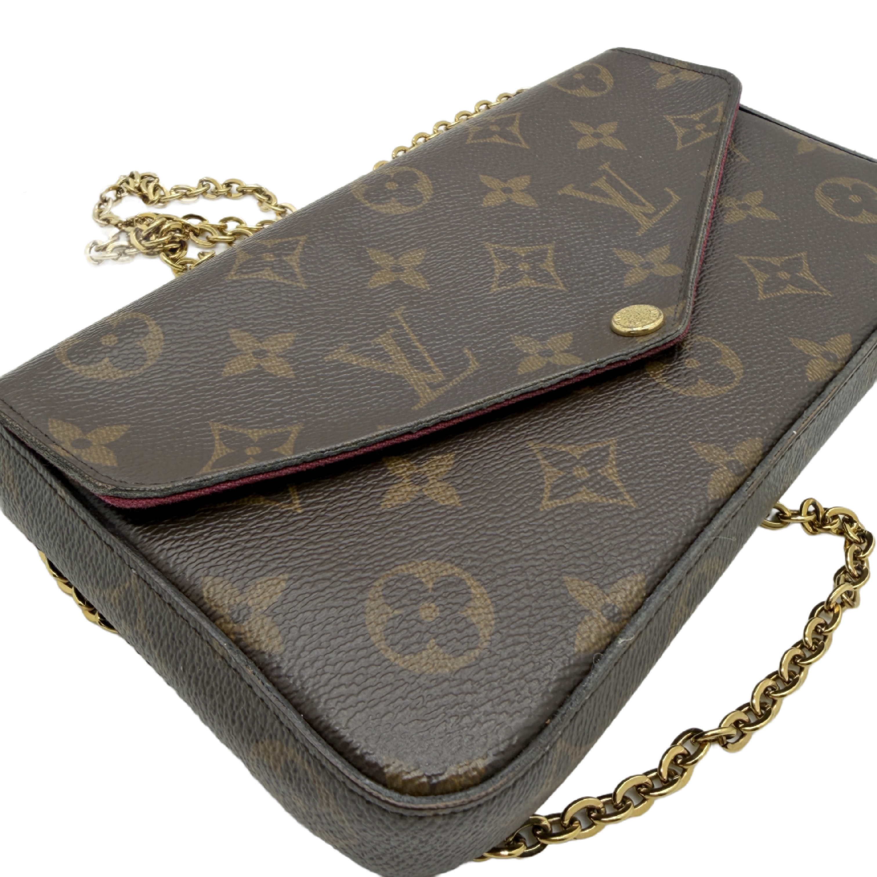 Pochette Felicie Monogram Chain Shoulder Bag — view 4