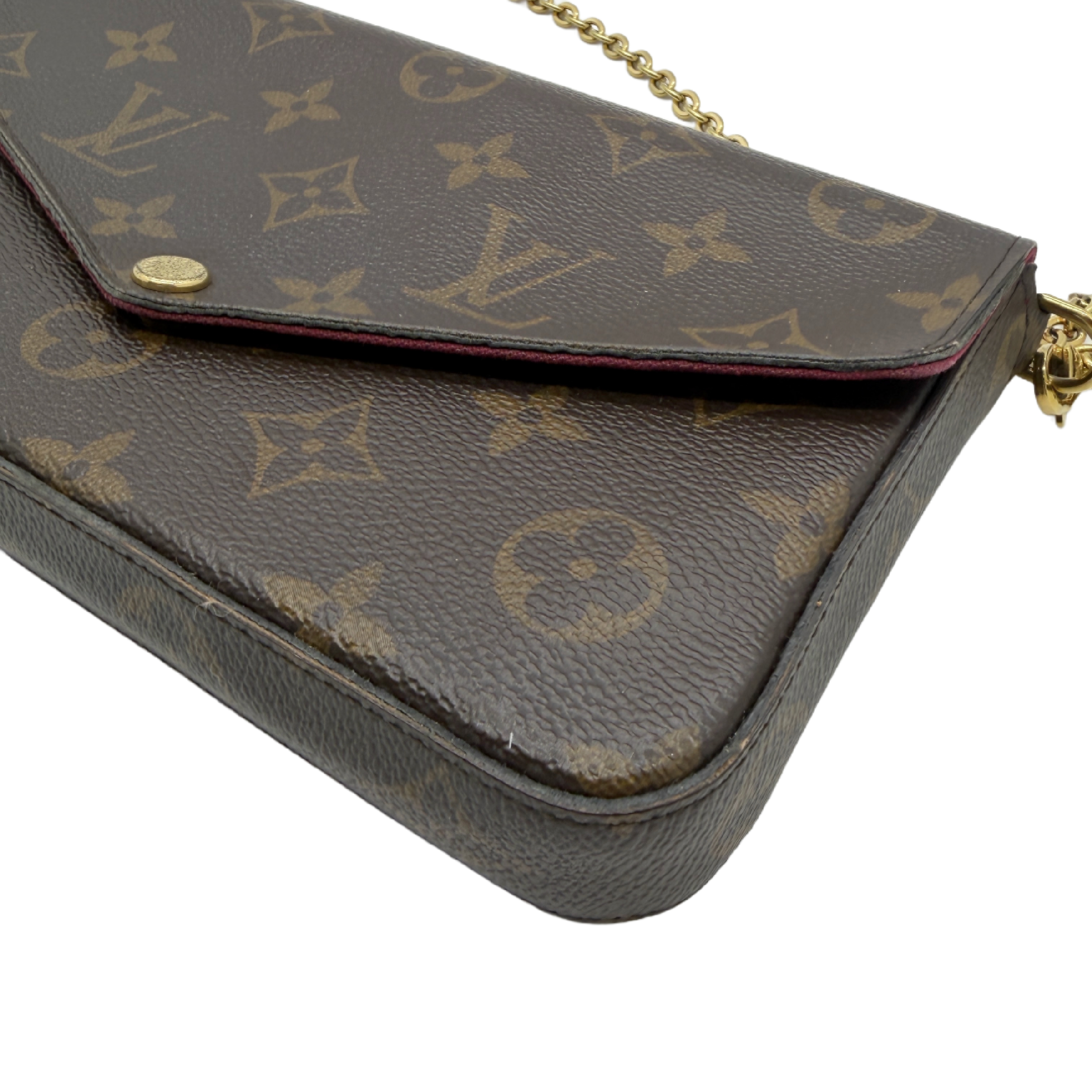 Pochette Felicie Monogram Chain Shoulder Bag — view 6