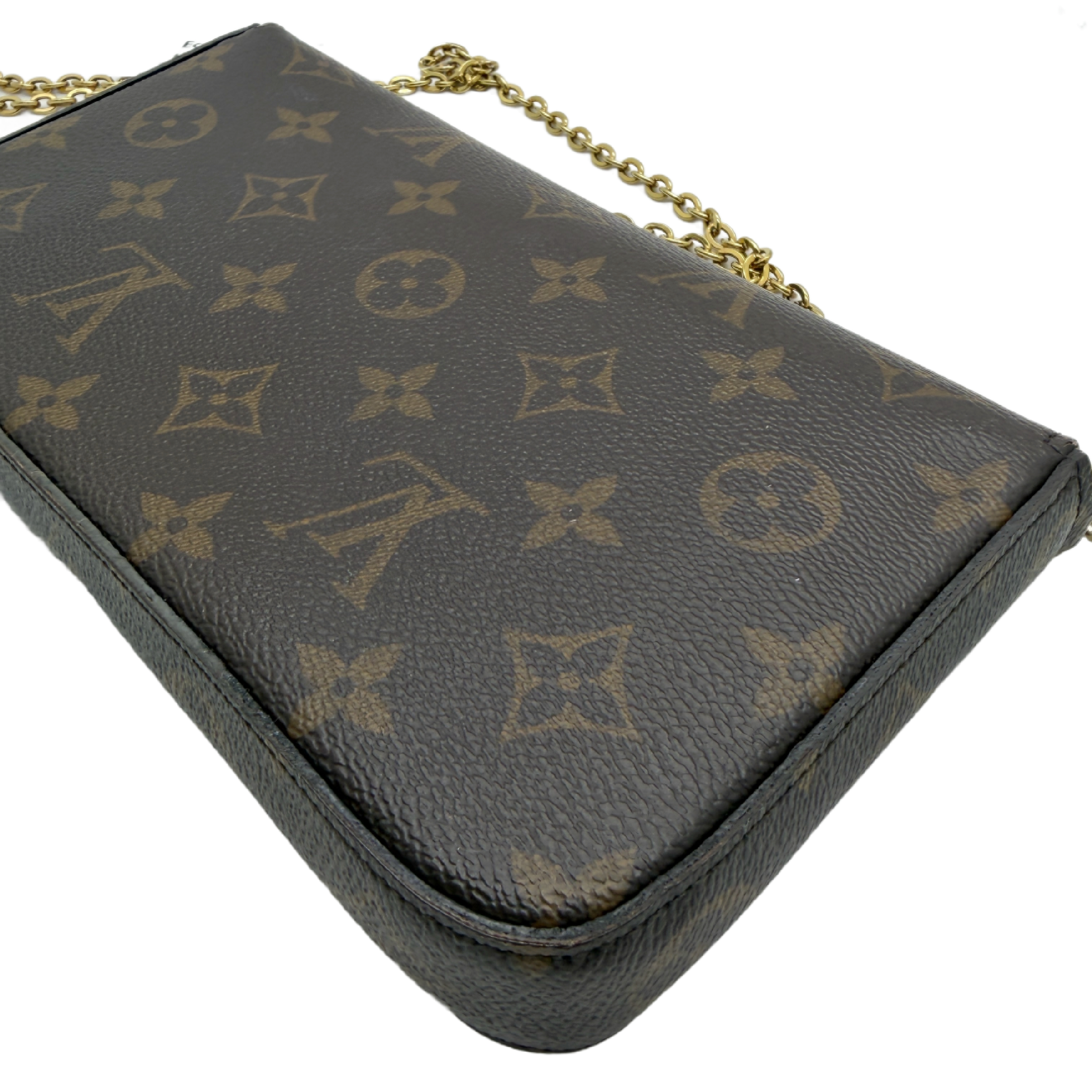 Pochette Felicie Monogram Chain Shoulder Bag — view 9