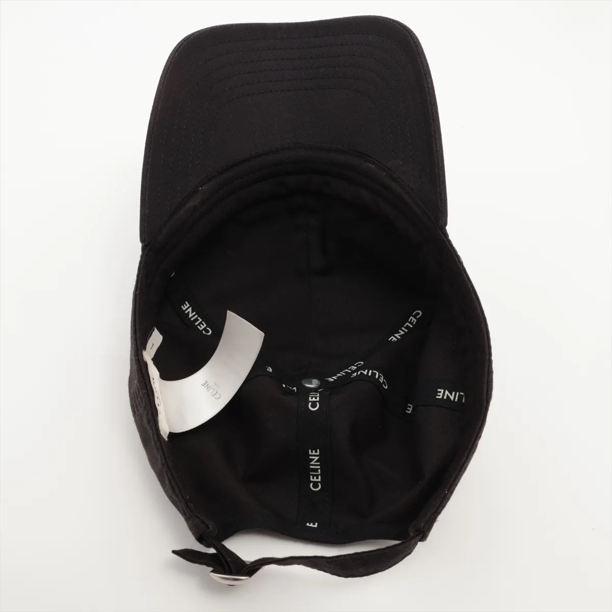 2AUS9242N Logo Cap, Size L, Cotton, Black. Shows signs of wear, — view 4