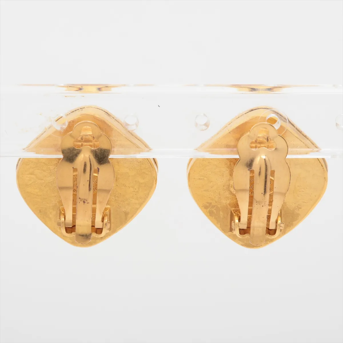 Coco Mark 96A Earrings (Pair) GP Black x Gold — view 2