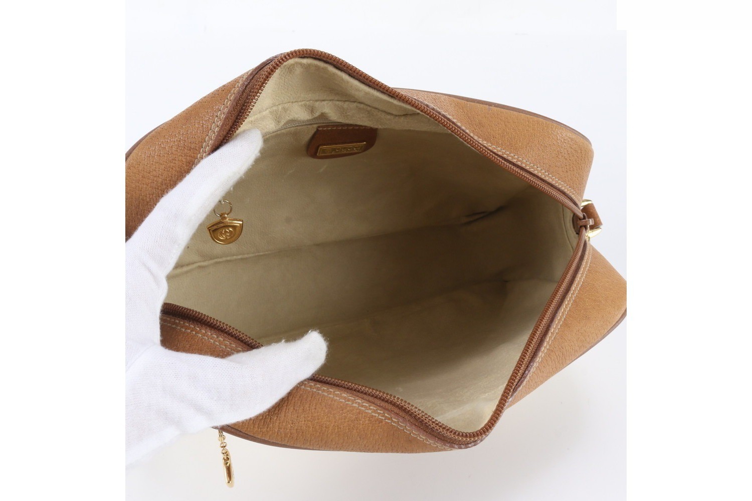 Micro GG 001 56 0860 Leather Shoulder Bag — view 7