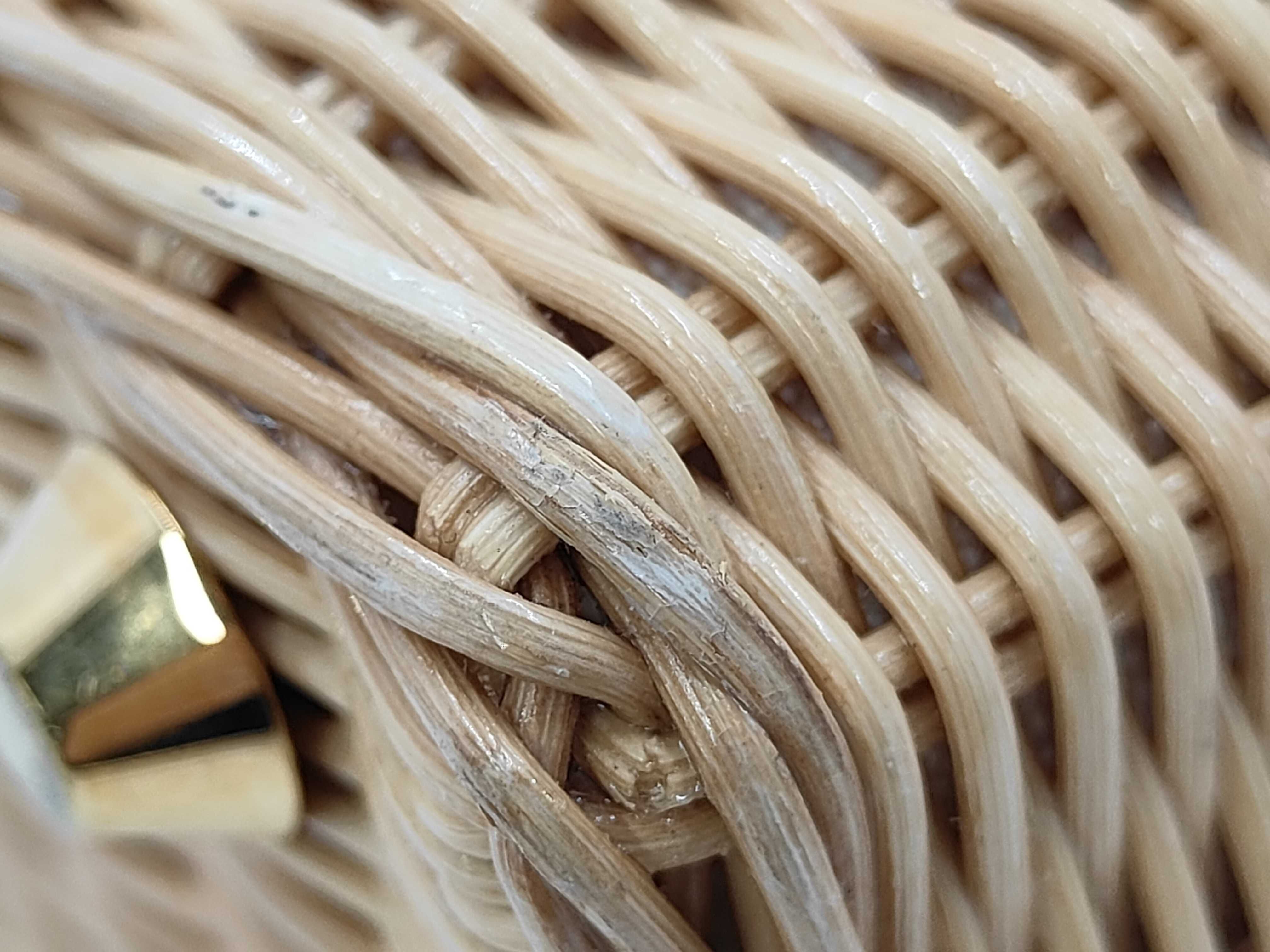 Canapa Wicker Natural x White 1BG835 Handbag — view 5