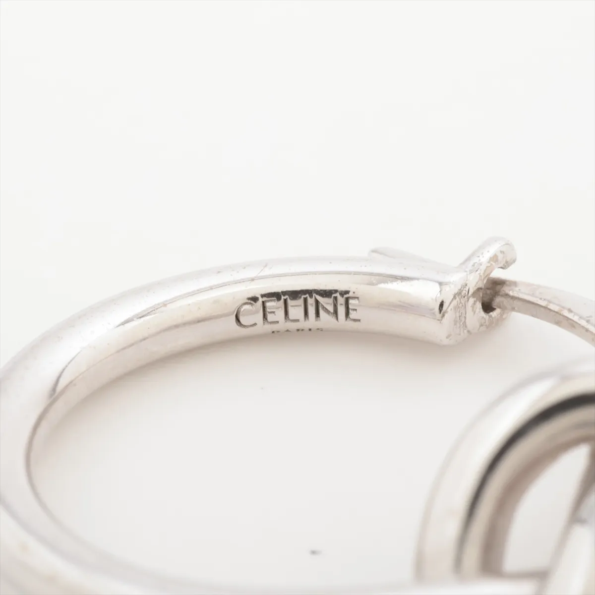 Knot USM5215/USM0236 Hoop Earrings, GP Silver. Shows signs of wear including — view 5