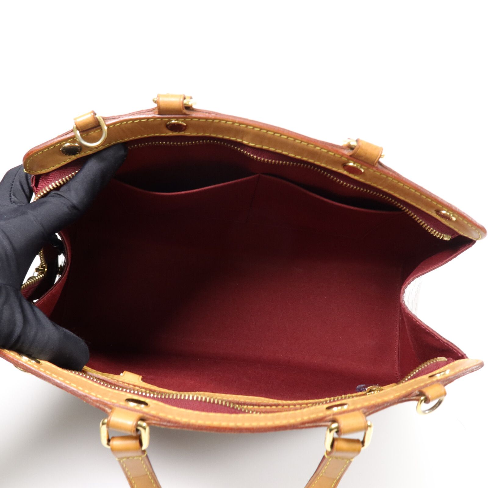 Vernis Brea Mm Hand-ground Shoulder And Back Bag Red 2way Shoulder Bag M 91798 — view 5