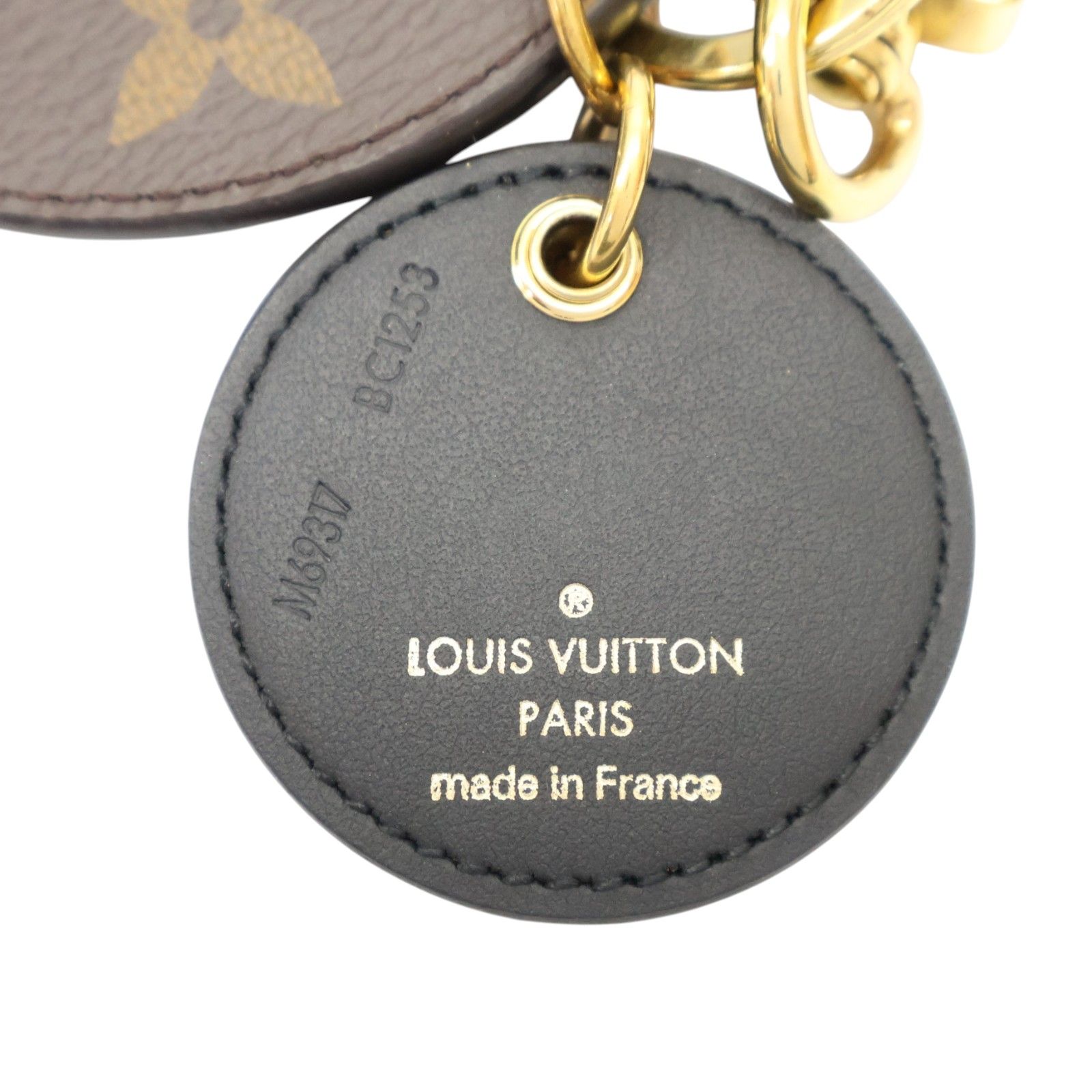 Monogram Canvas Reverse Illustre Round Bag Charm and Key Holder — view 3