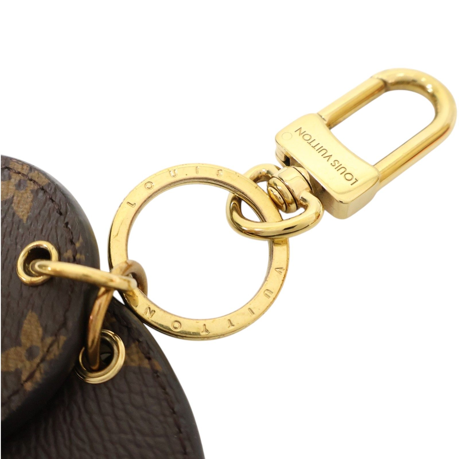 Monogram Canvas Reverse Illustre Round Bag Charm and Key Holder — view 4