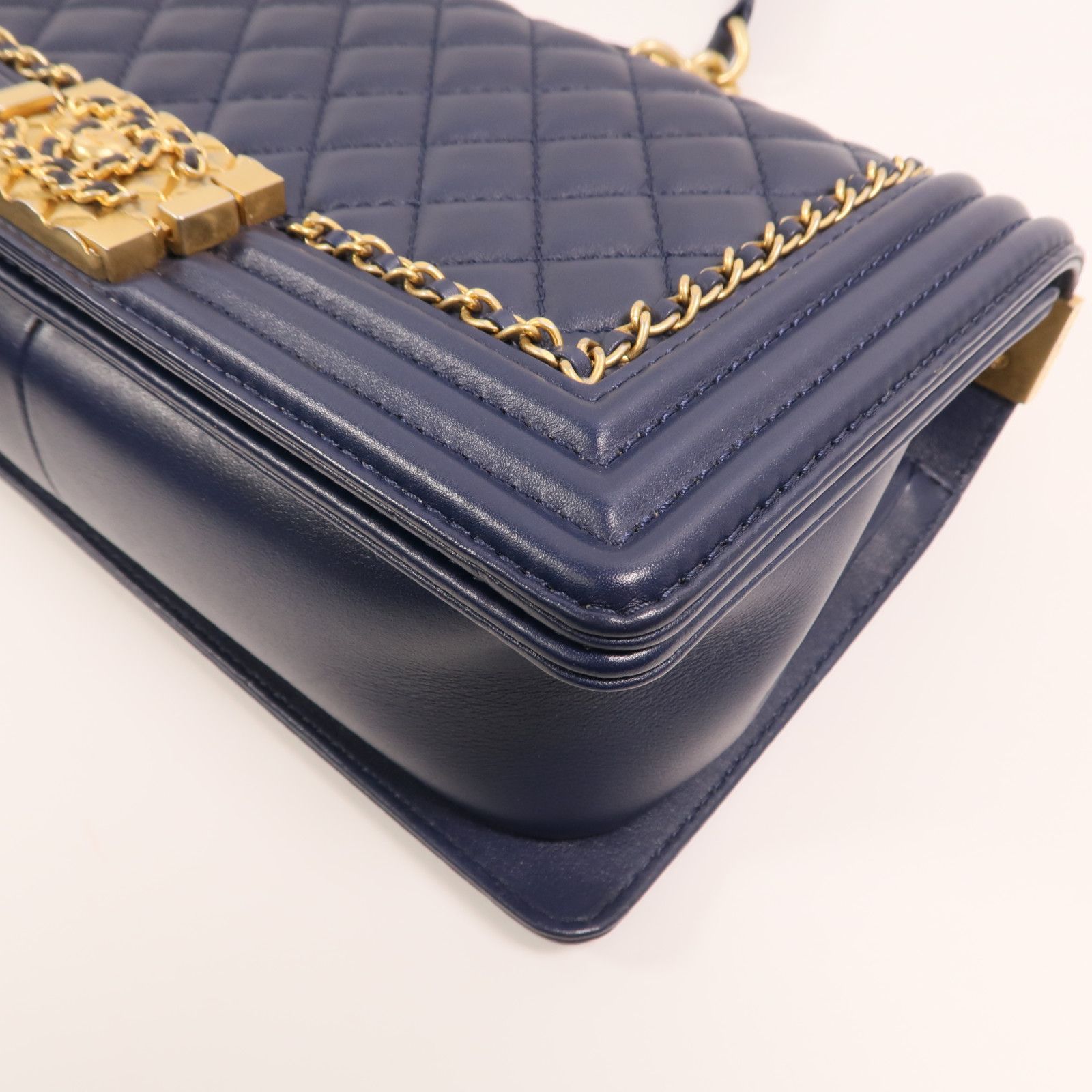 Lambskin Leather Boy 25 w/Gold Trim — view 11