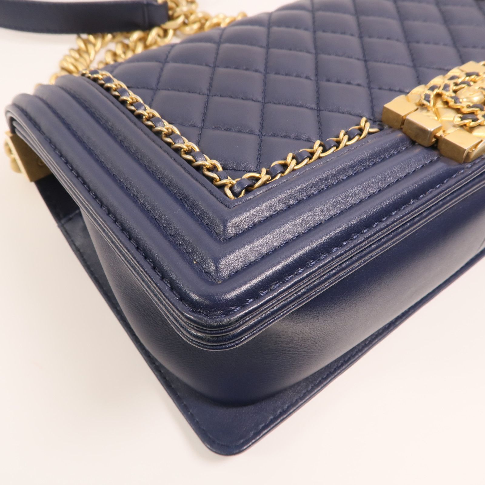 Lambskin Leather Boy 25 w/Gold Trim — view 12