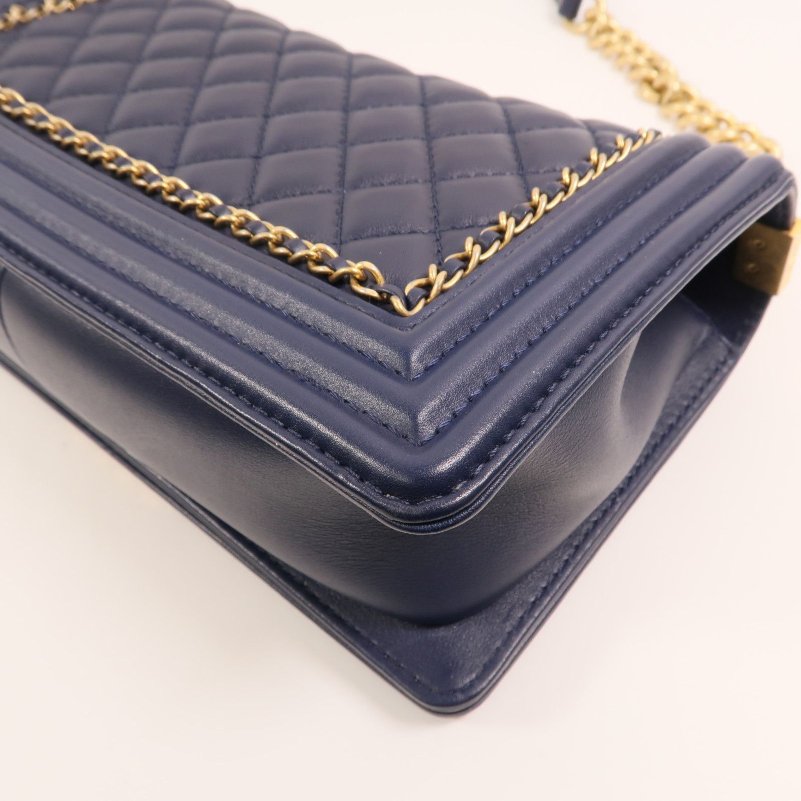 Lambskin Leather Boy 25 w/Gold Trim — view 13