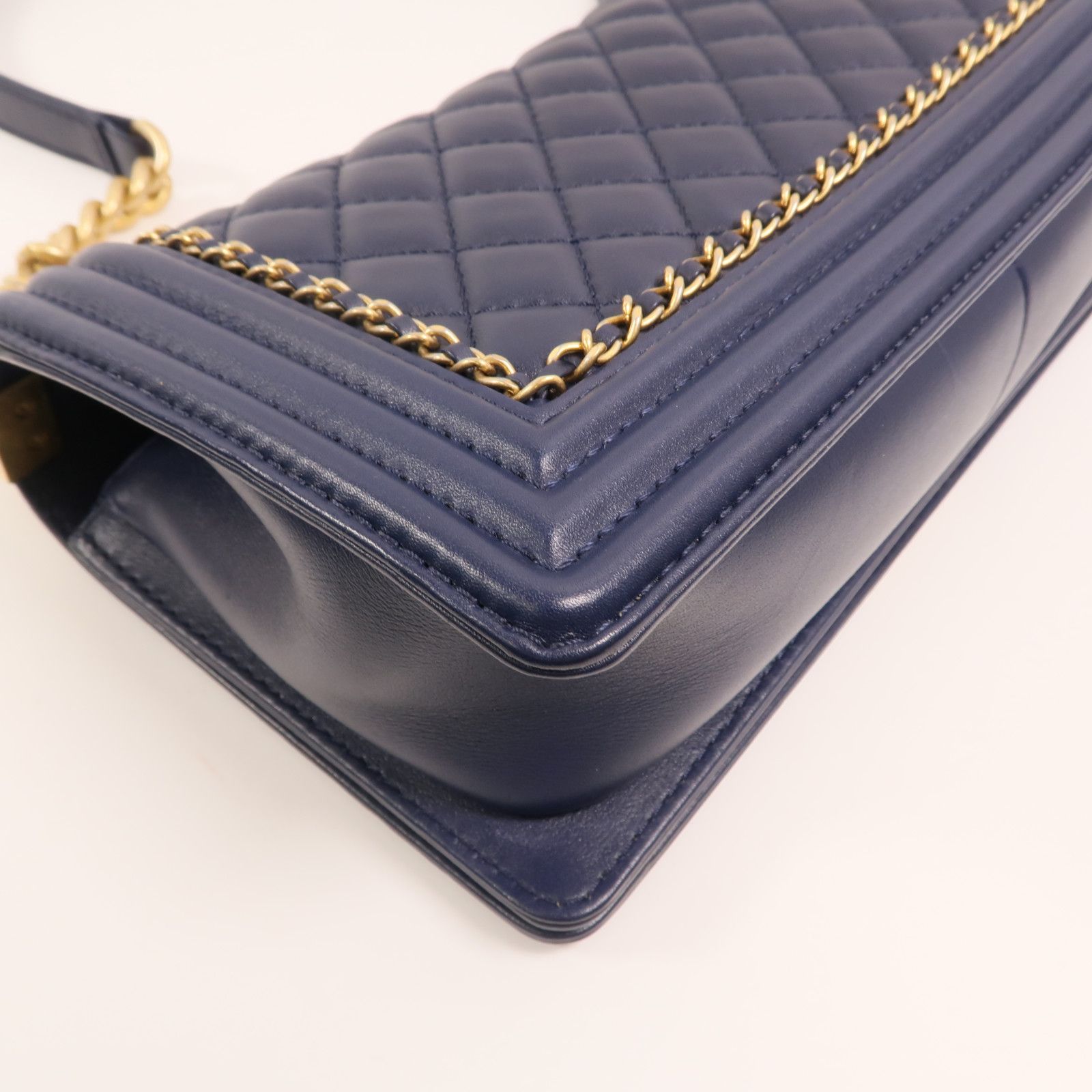 Lambskin Leather Boy 25 w/Gold Trim — view 14