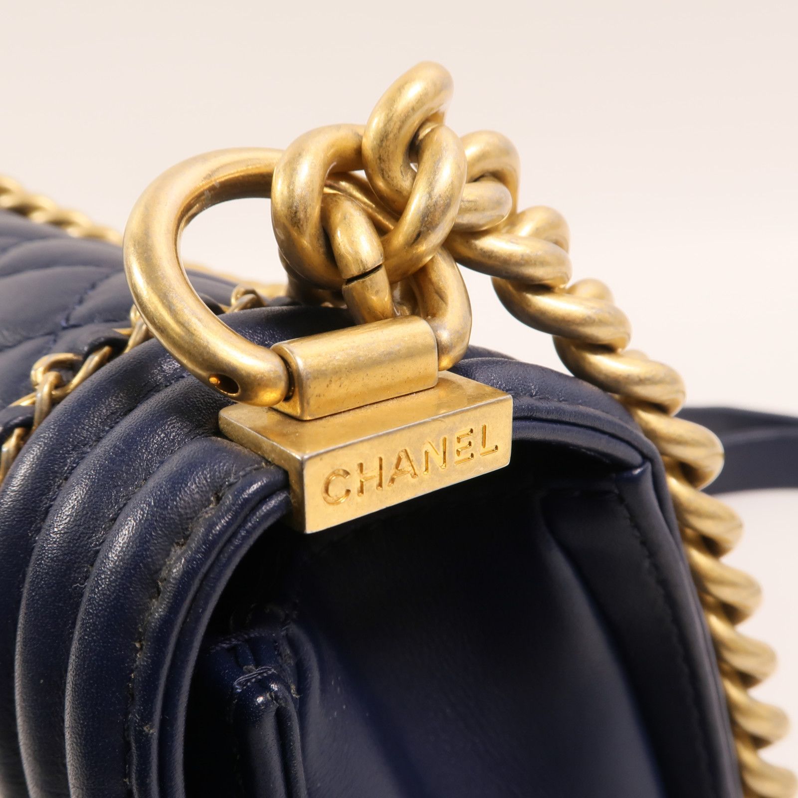 Lambskin Leather Boy 25 w/Gold Trim — view 16