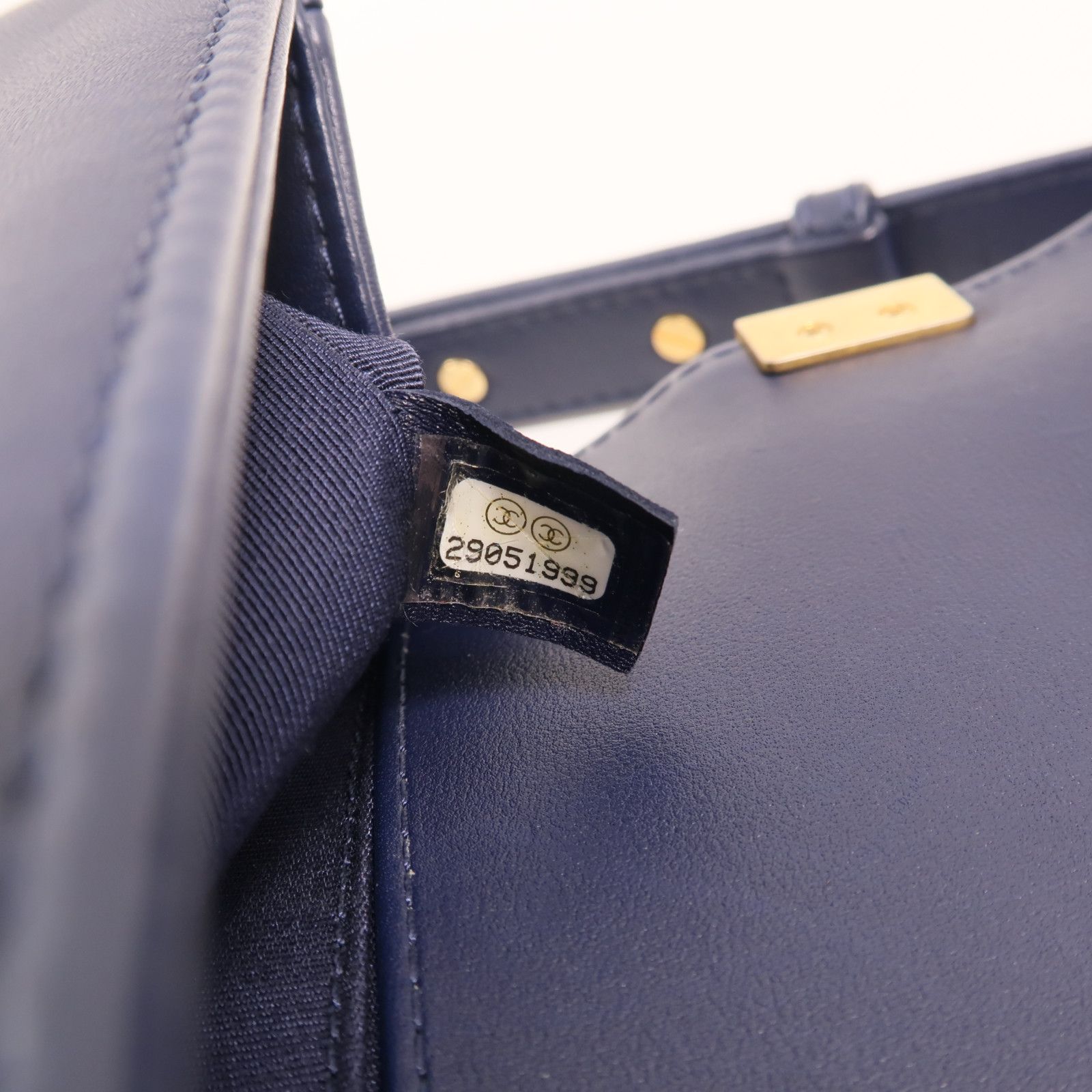 Lambskin Leather Boy 25 w/Gold Trim — view 7