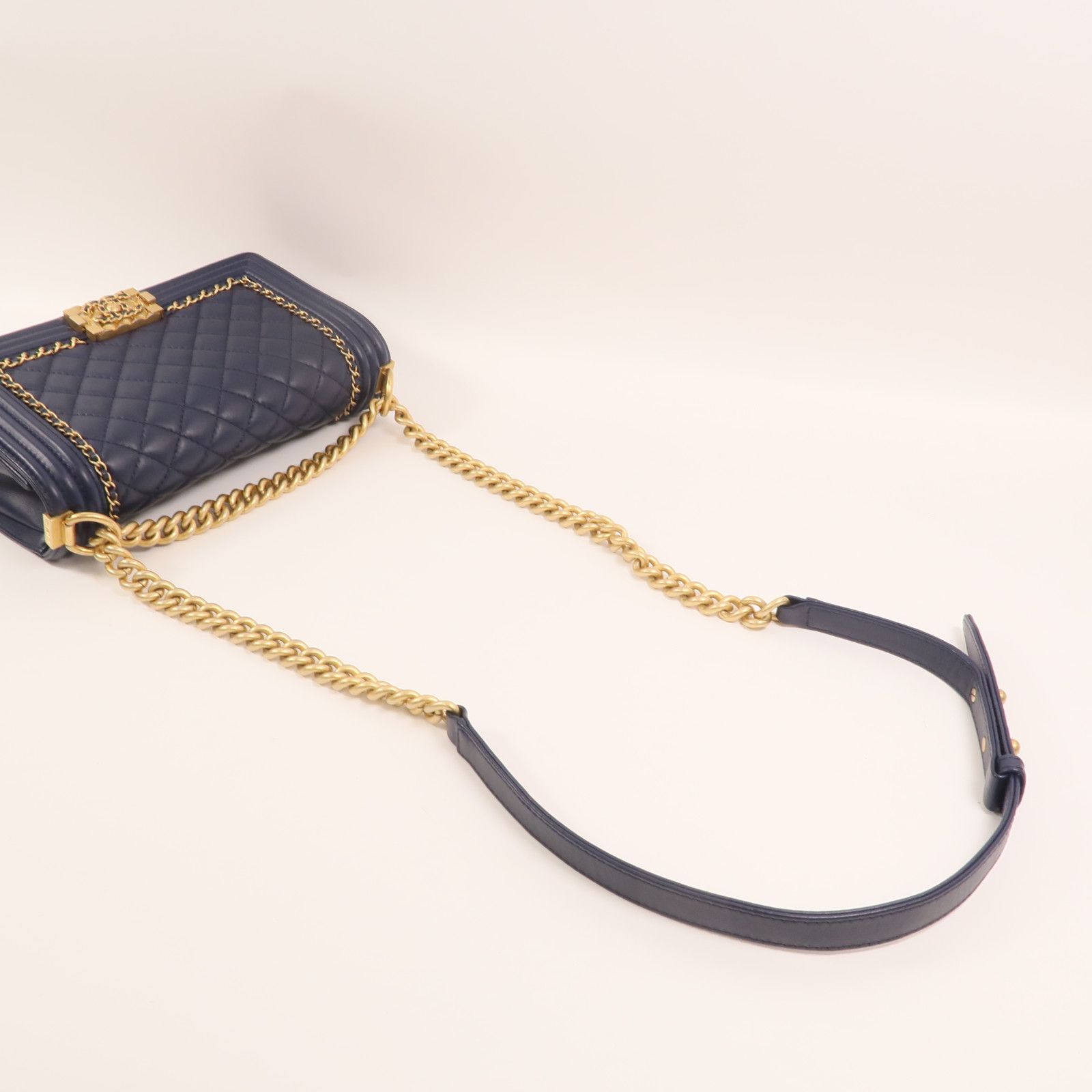 Lambskin Leather Boy 25 w/Gold Trim — view 9