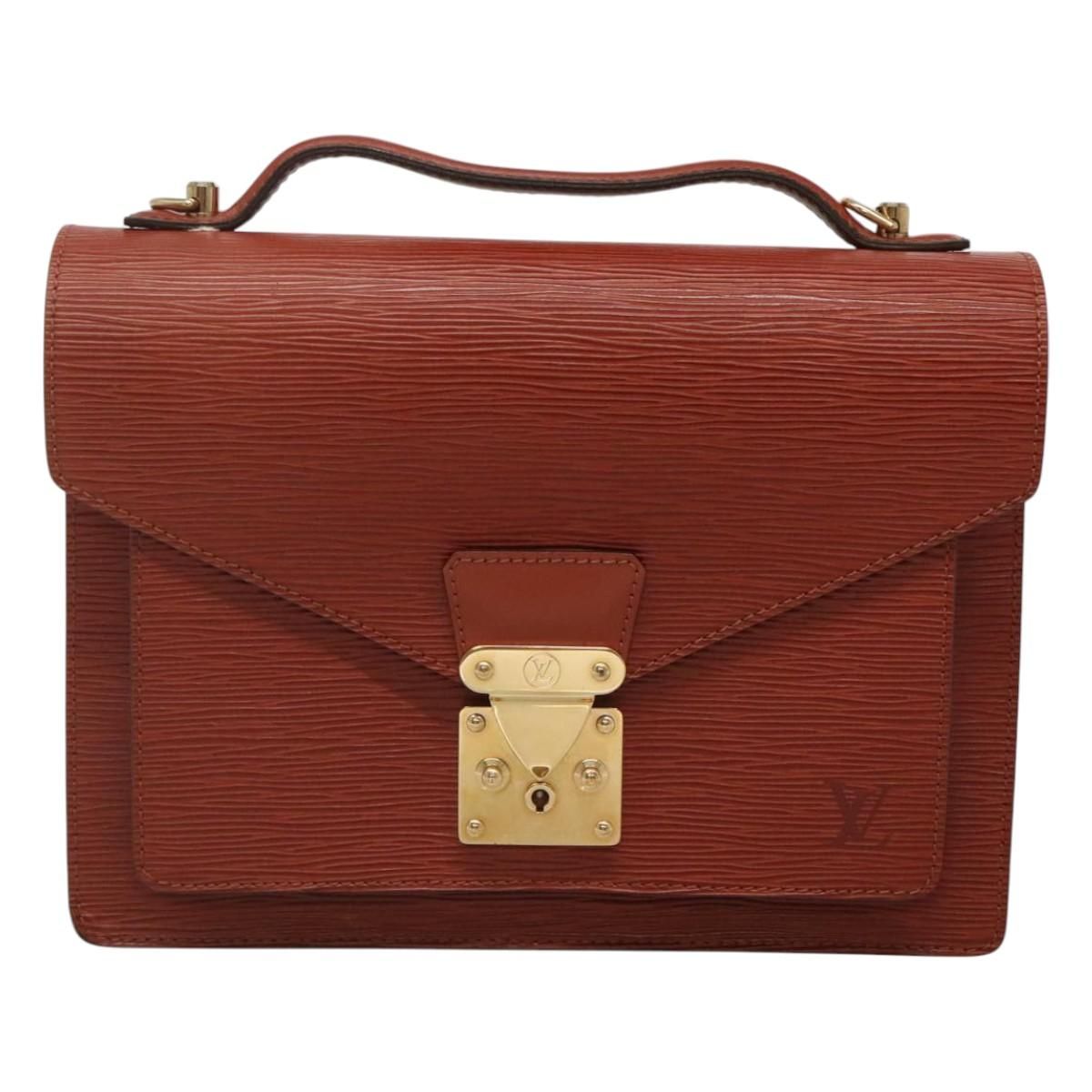 Monceau 28 Hand Bag Brown M 52123 Lv Auth, Brown — view 13