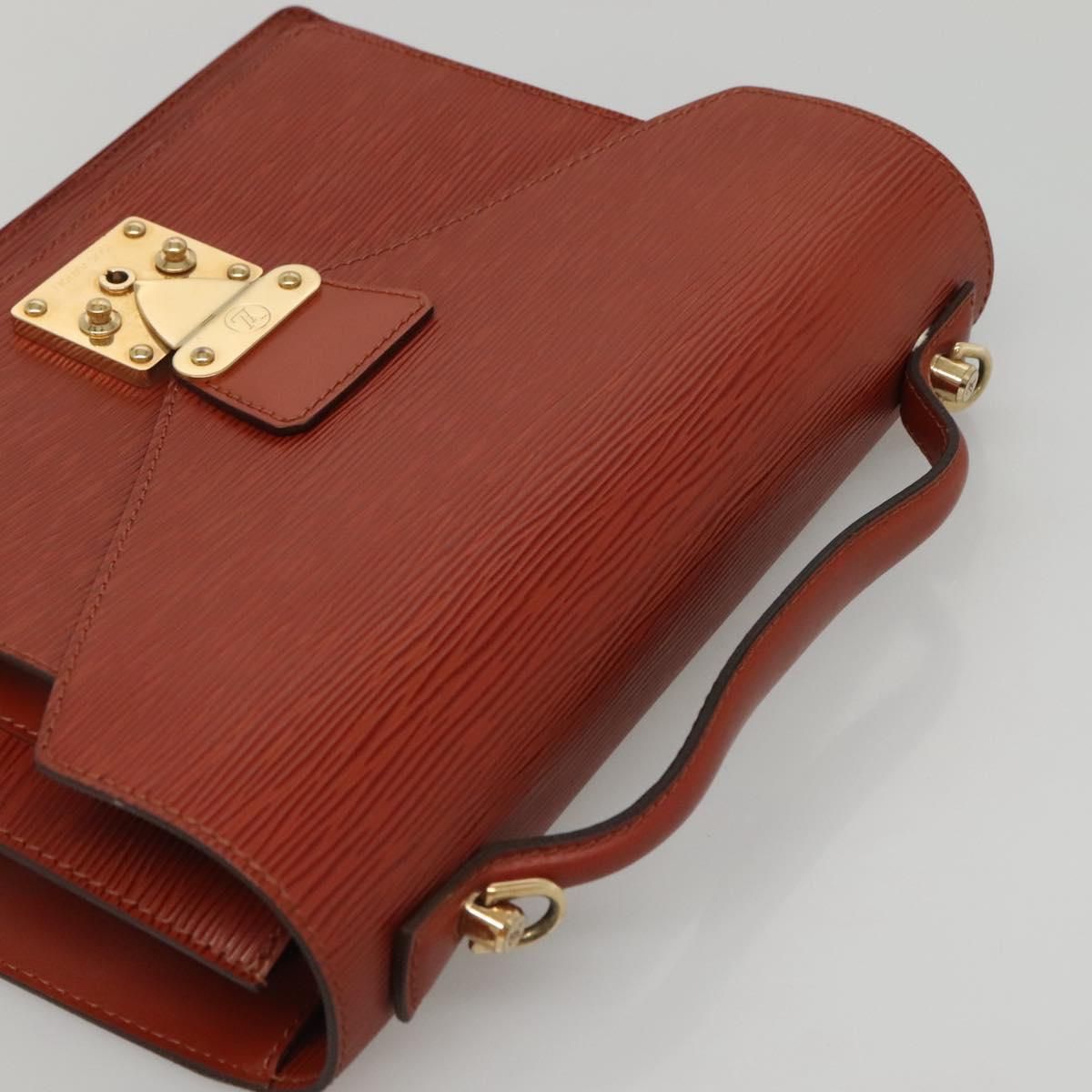 Monceau 28 Hand Bag Brown M 52123 Lv Auth, Brown — view 6