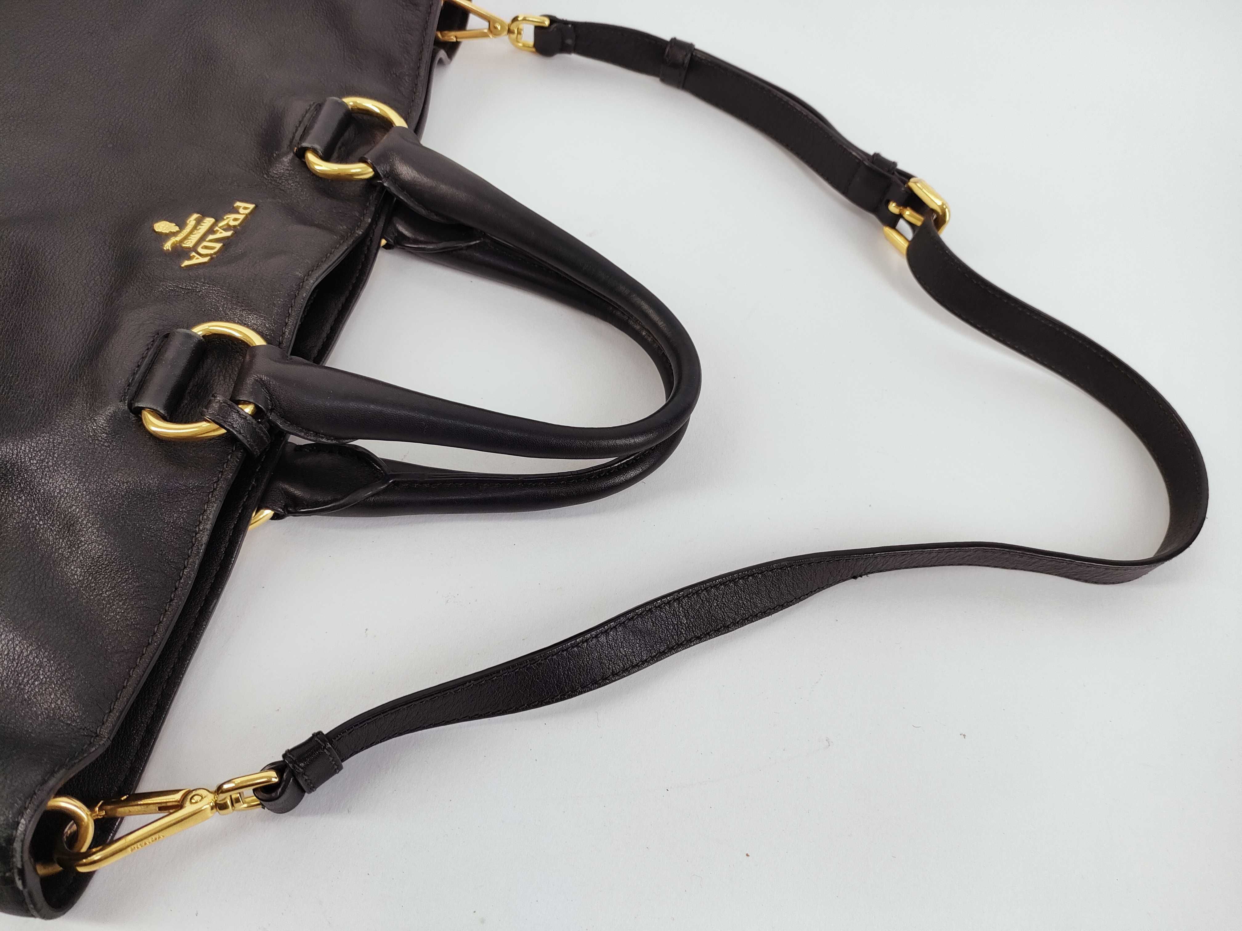 Black Calfskin Two Way Tote — view 3