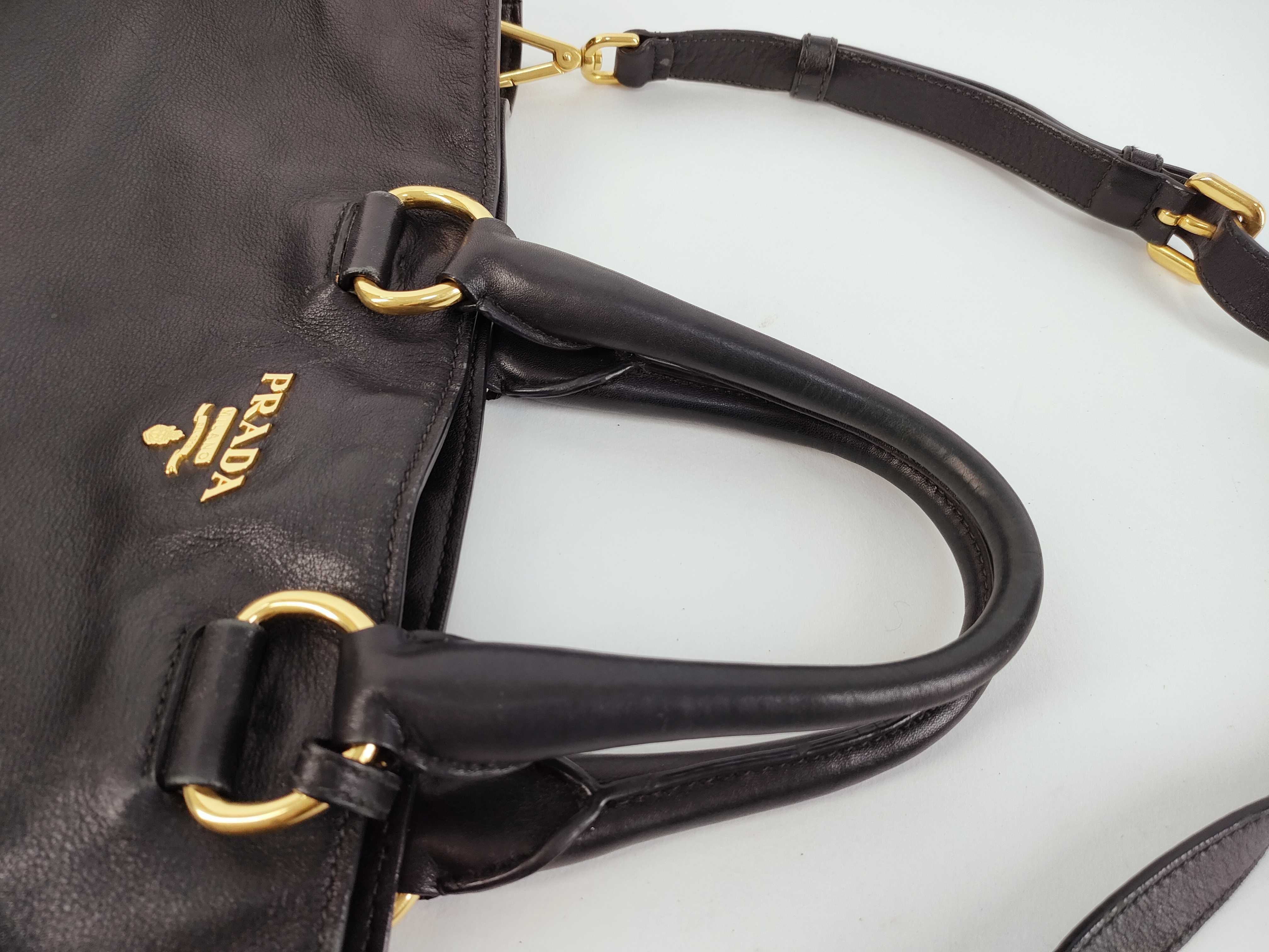 Black Calfskin Two Way Tote — view 4