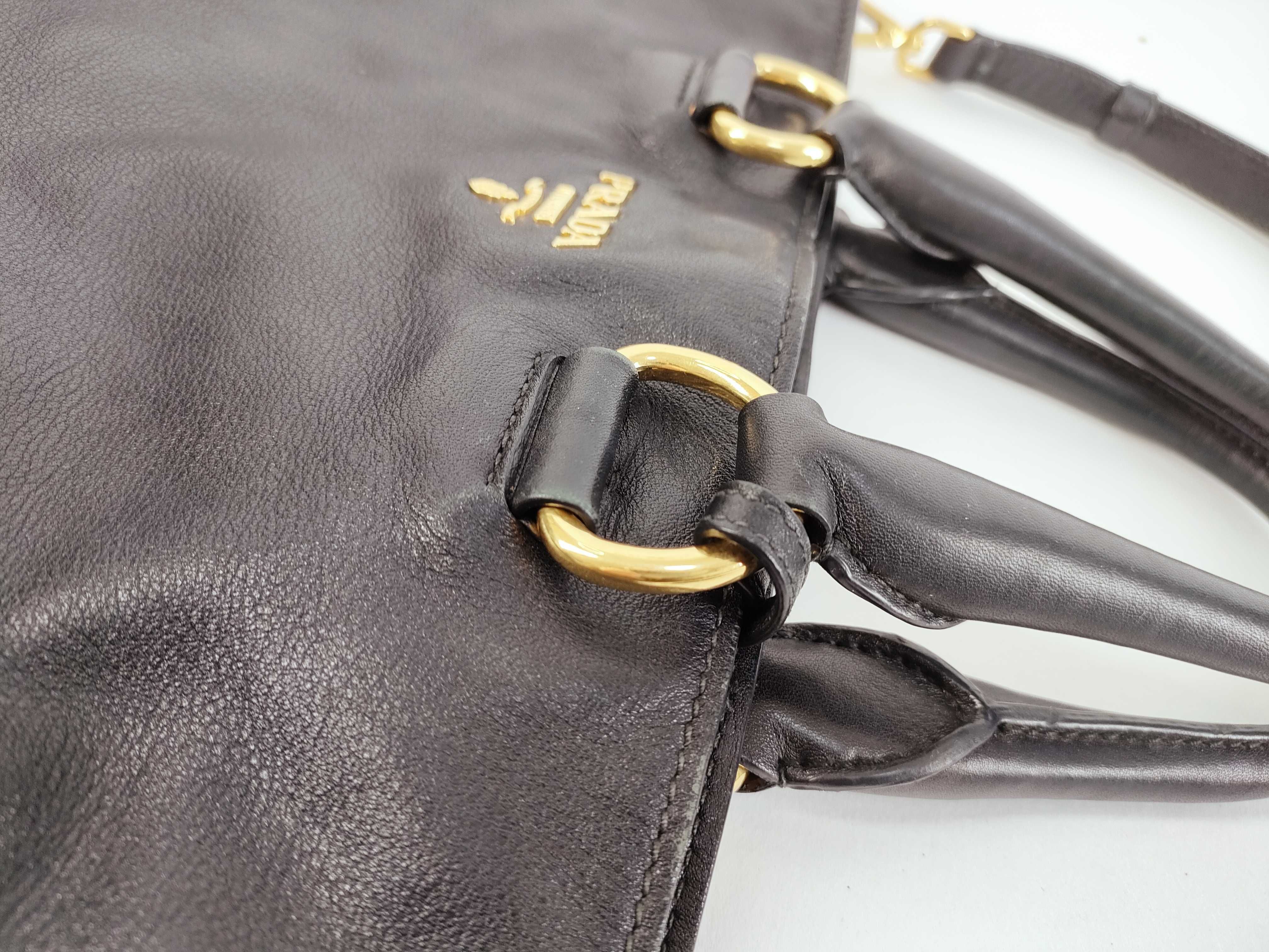 Black Calfskin Two Way Tote — view 6