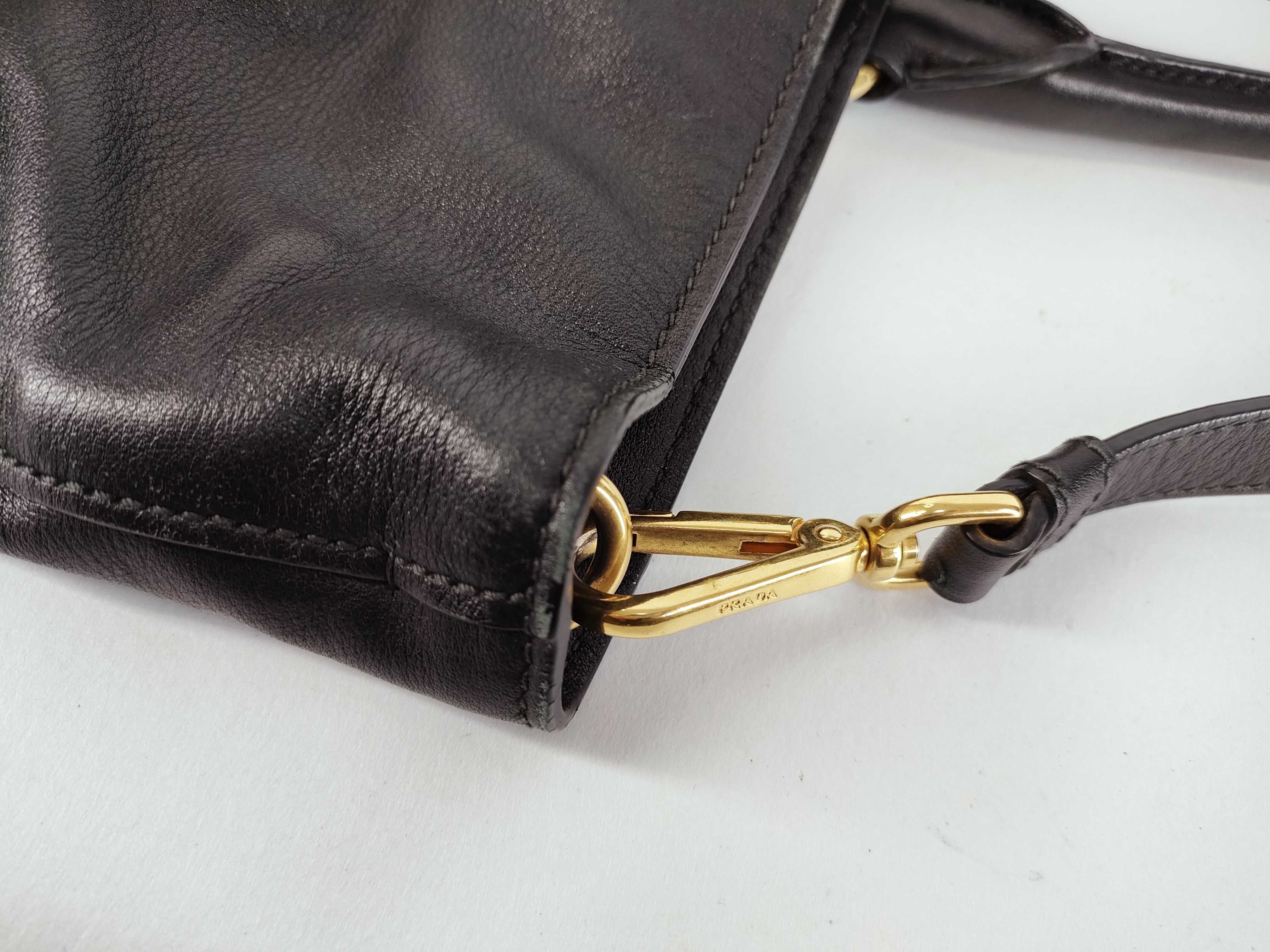 Black Calfskin Two Way Tote — view 7