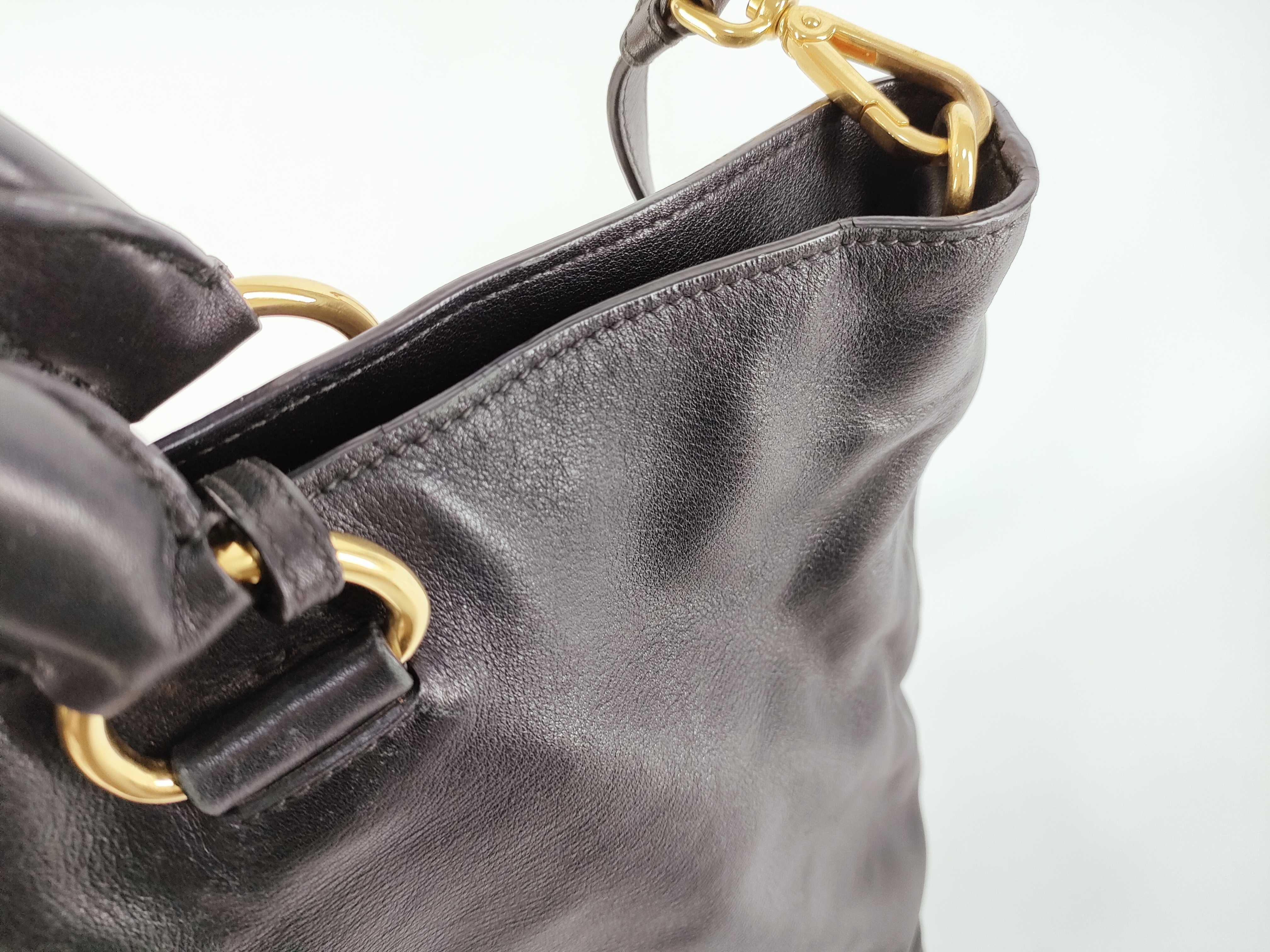 Black Calfskin Two Way Tote — view 10