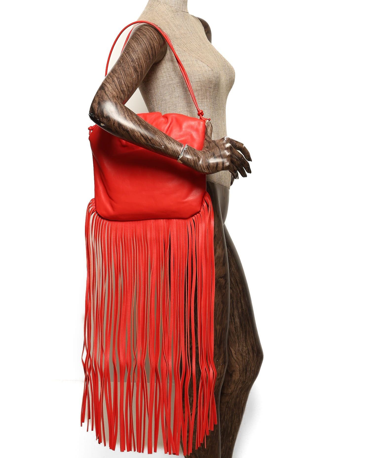 Nappa "The Fringe Pouch" Shoulder Bag — view 7