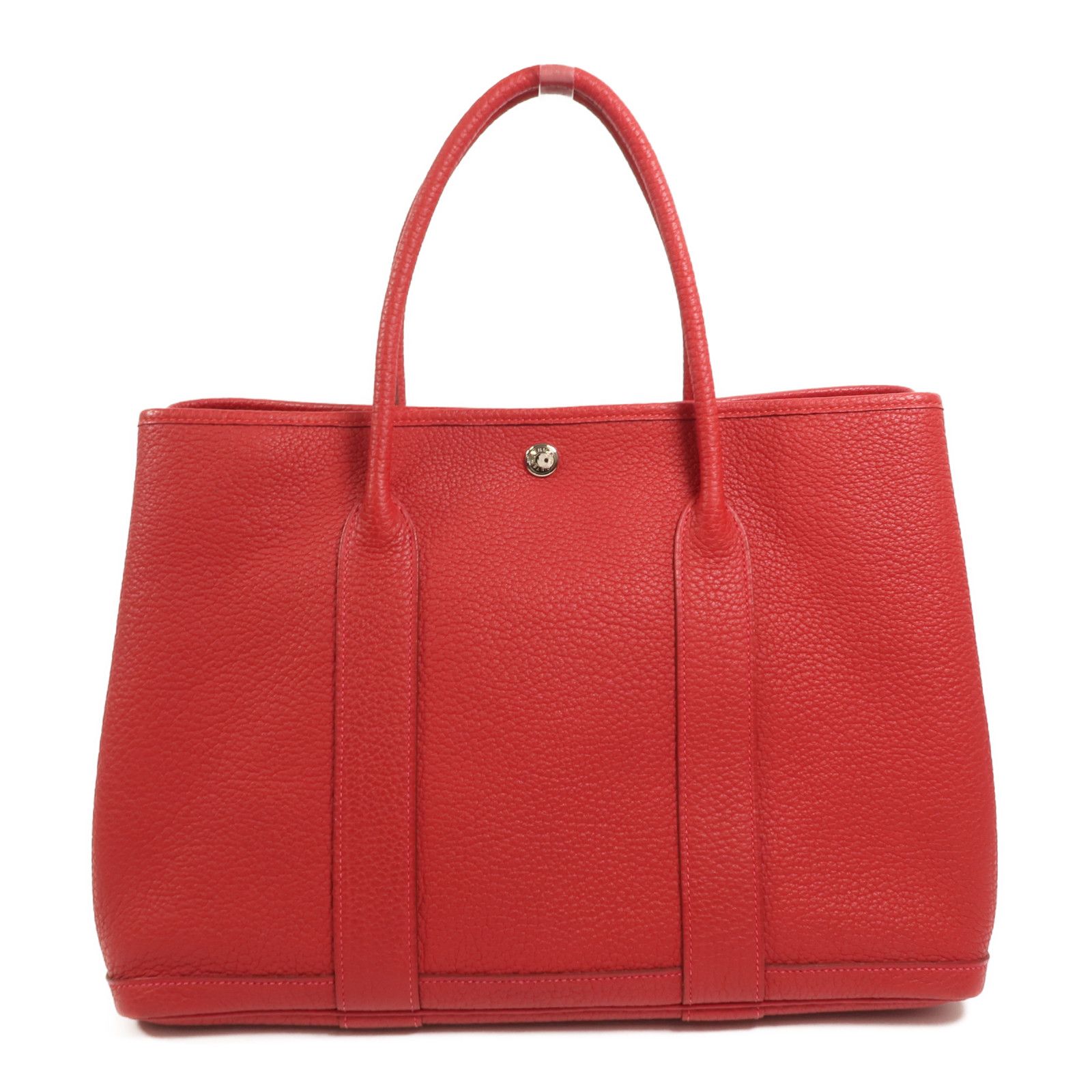 Country Leather Garden Party Pm Handmade Bag Rouge Piment Tote Bag Rouge Piment Red Rouge Piment Country Leather — view 2