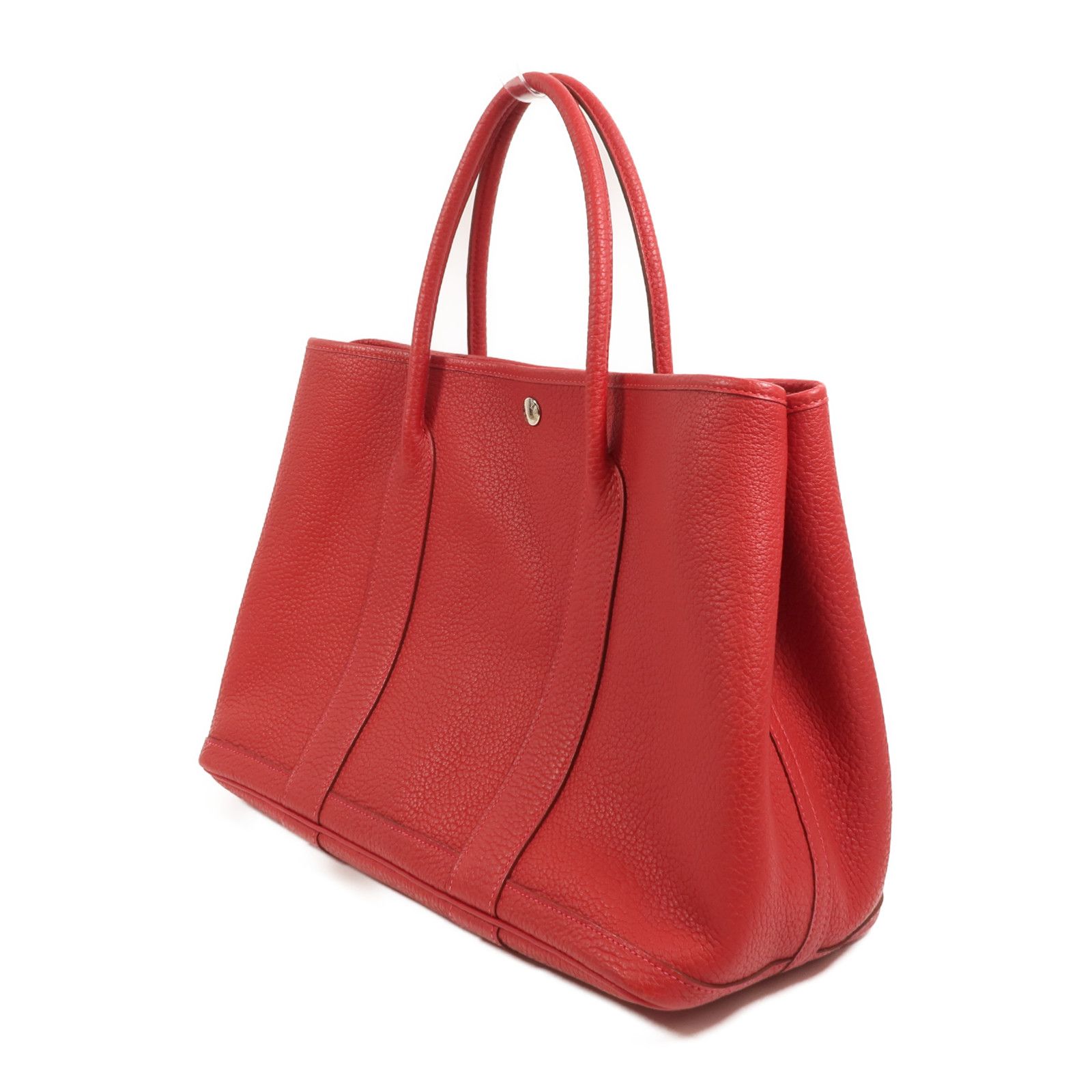 Country Leather Garden Party Pm Handmade Bag Rouge Piment Tote Bag Rouge Piment Red Rouge Piment Country Leather — view 3
