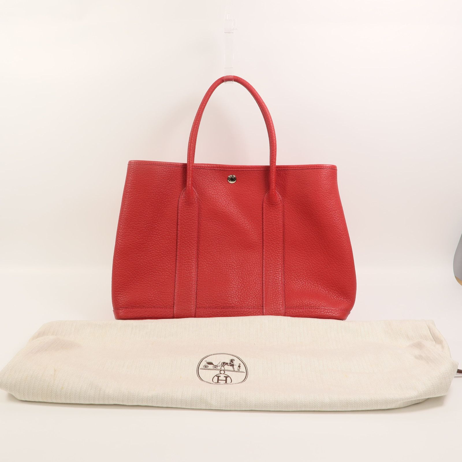Country Leather Garden Party Pm Handmade Bag Rouge Piment Tote Bag Rouge Piment Red Rouge Piment Country Leather — view 9