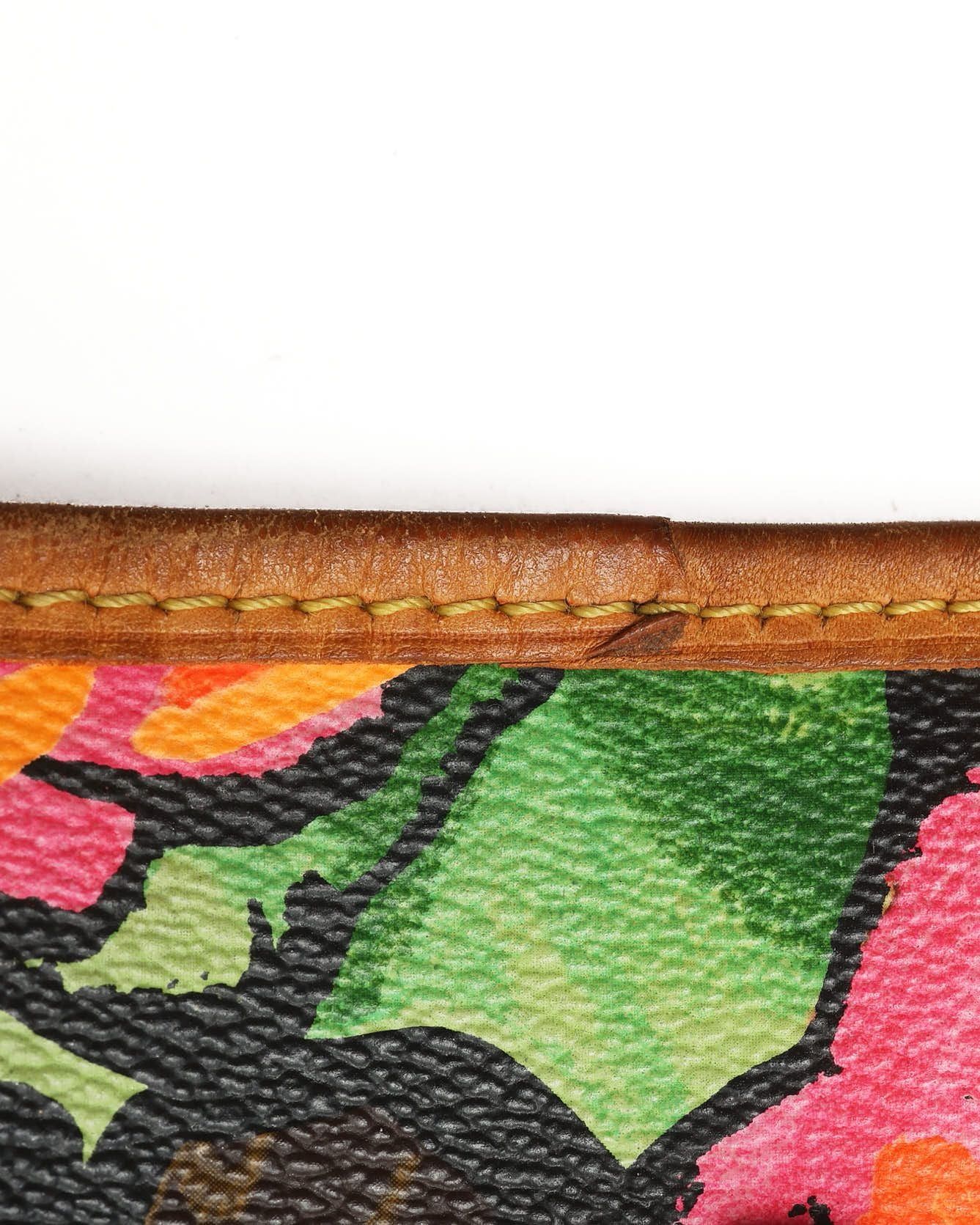 Stephen Sprouse Monogram Rose Neverfull MM Tote Bag — view 8