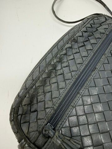 Vintage Intrecciato Woven Crossbody Bag — view 9