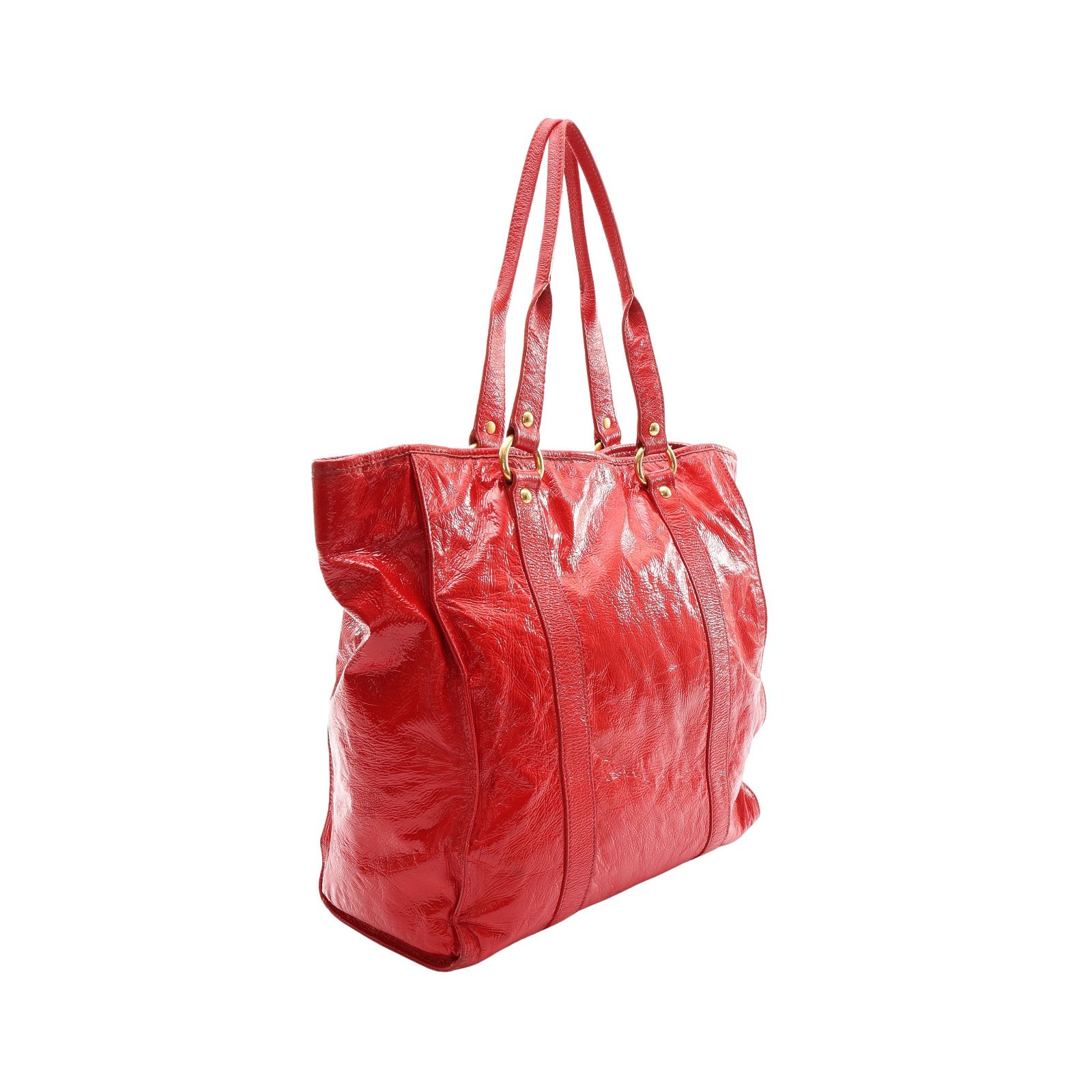 Patent Leather Shopper Tote — view 2