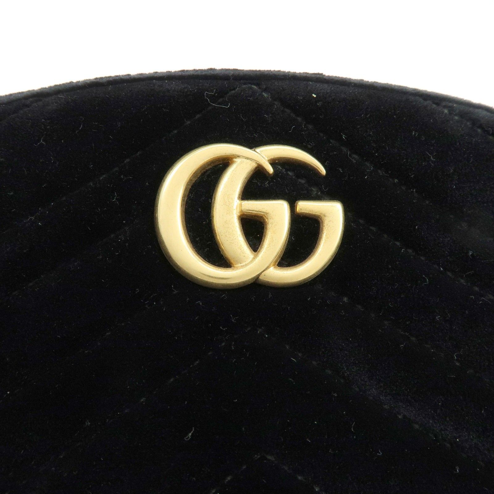 GG Marmont Double G Velvet Leather Waist Bag Body Bag 476434 — view 18