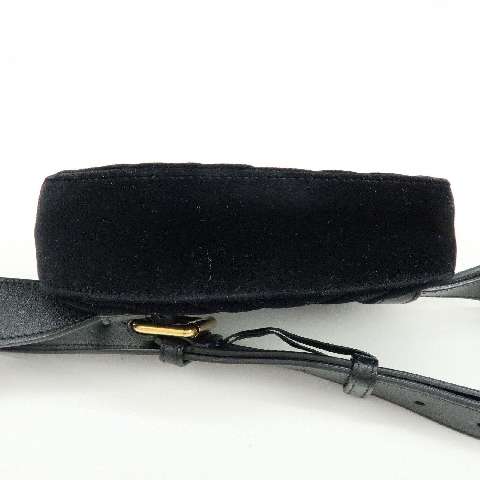 GG Marmont Double G Velvet Leather Waist Bag Body Bag 476434 — view 5