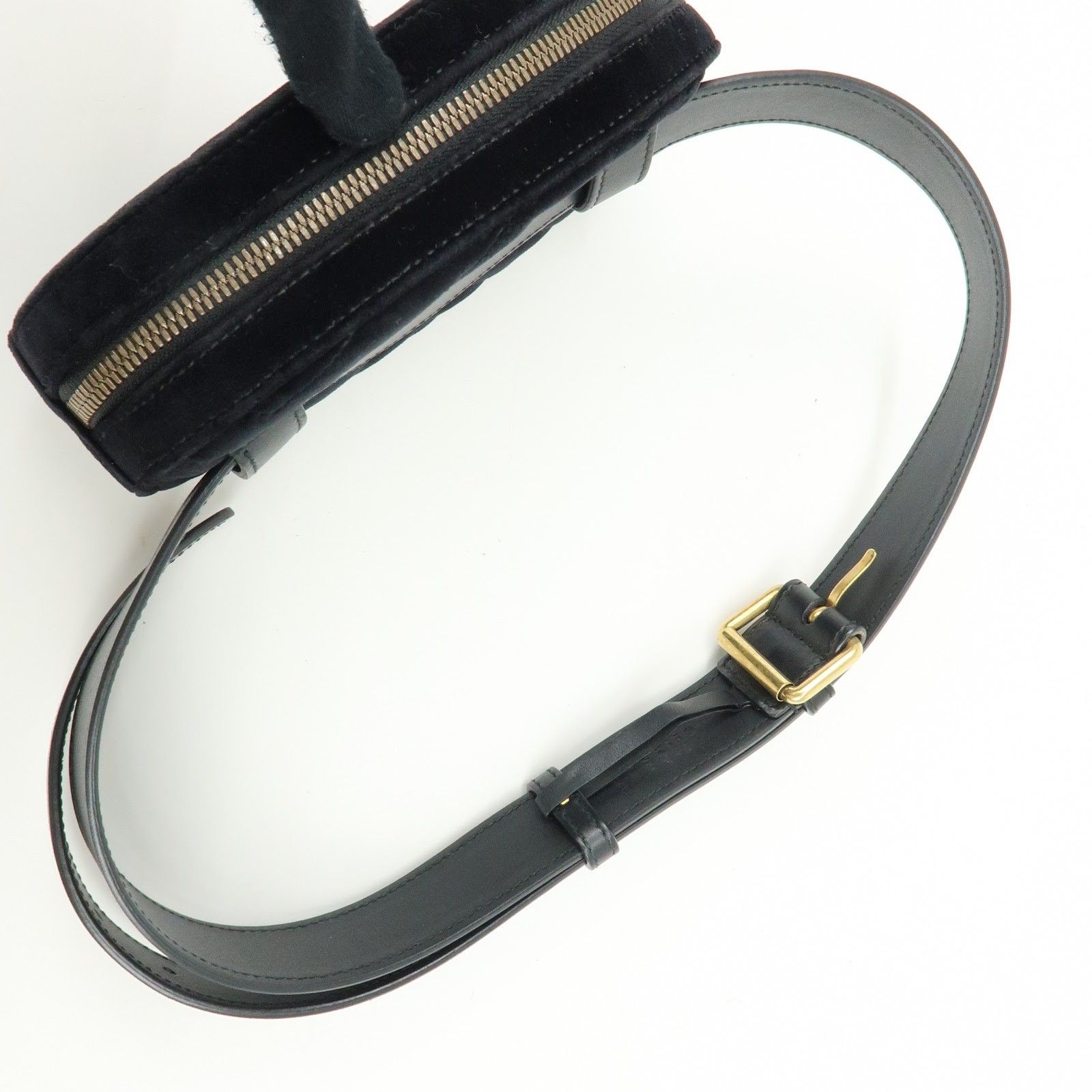 GG Marmont Double G Velvet Leather Waist Bag Body Bag 476434 — view 6