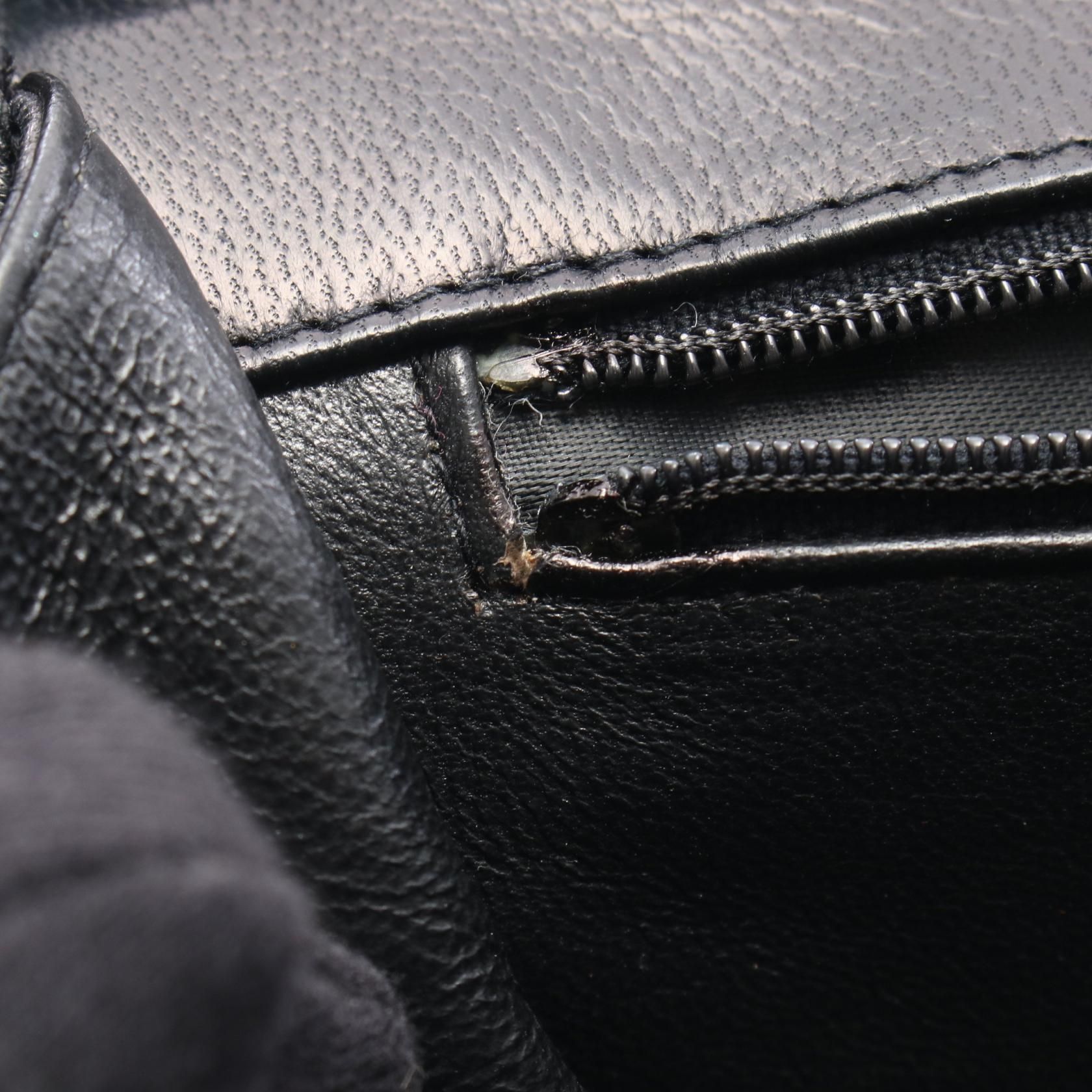 Black Coco Mark Diamond Stitch Handbag Lambskin (sheep Leather) — view 10