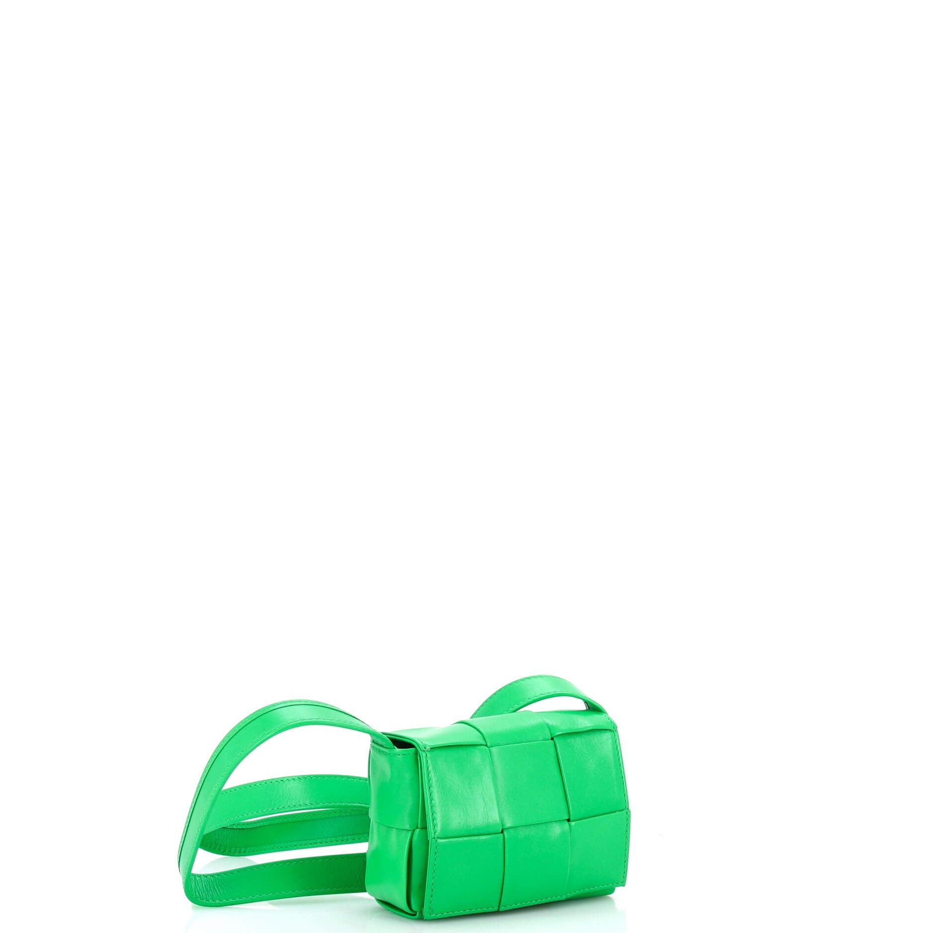 Cassette Crossbody Bag Maxi Intrecciato Leather Candy — view 2