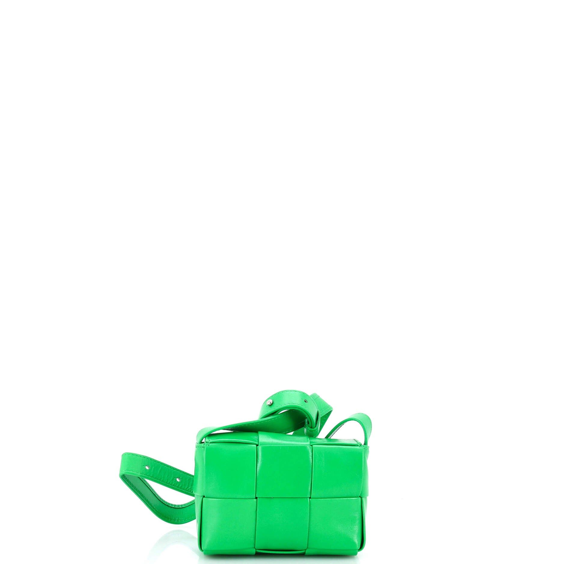 Cassette Crossbody Bag Maxi Intrecciato Leather Candy — view 3