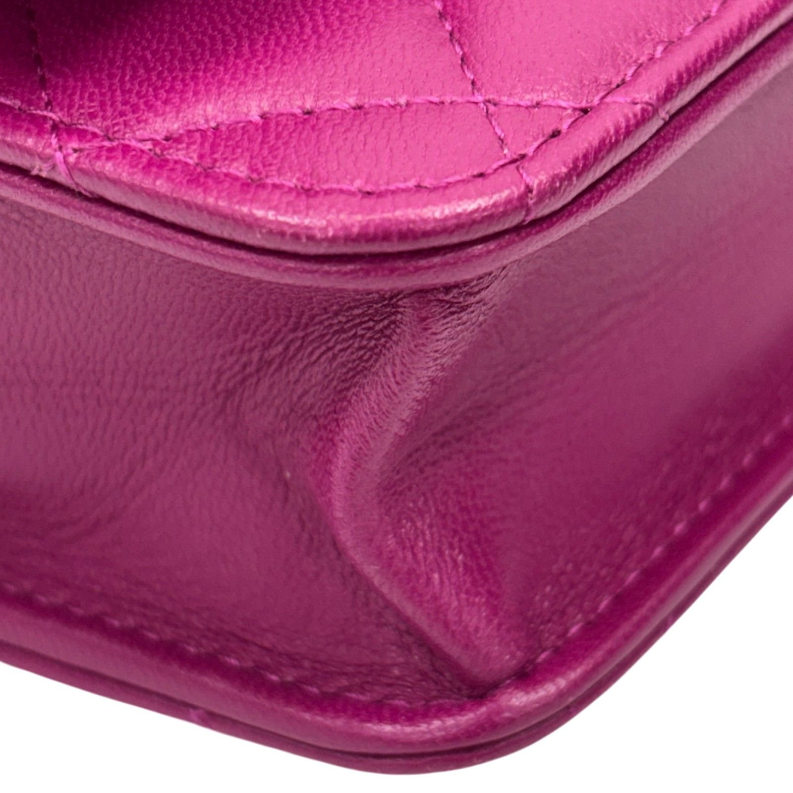 Trendy Cc Woc Wallet On Chain Shoulder Bag Pink Quilted Lambskin — view 13