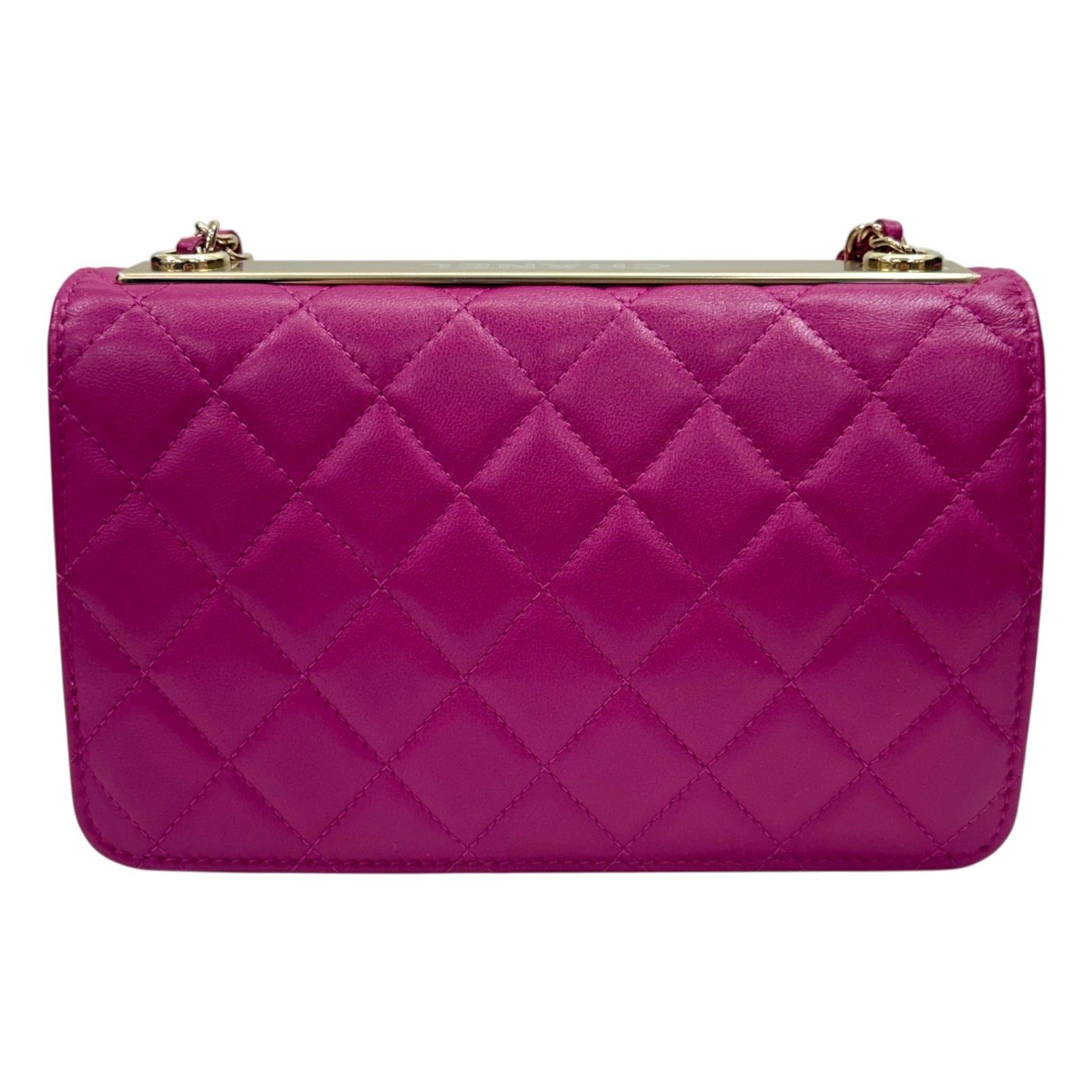 Trendy Cc Woc Wallet On Chain Shoulder Bag Pink Quilted Lambskin — view 3