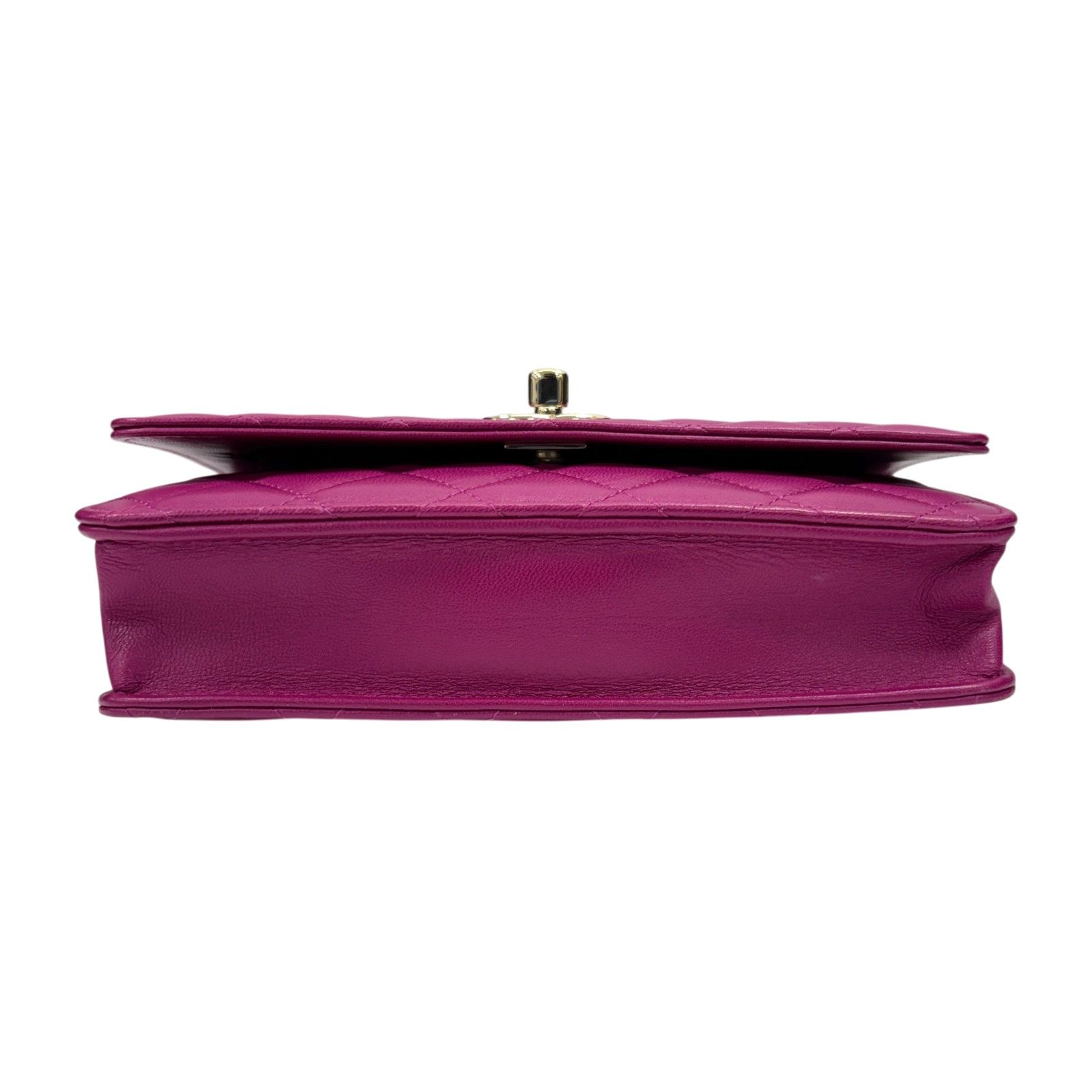 Trendy Cc Woc Wallet On Chain Shoulder Bag Pink Quilted Lambskin — view 4