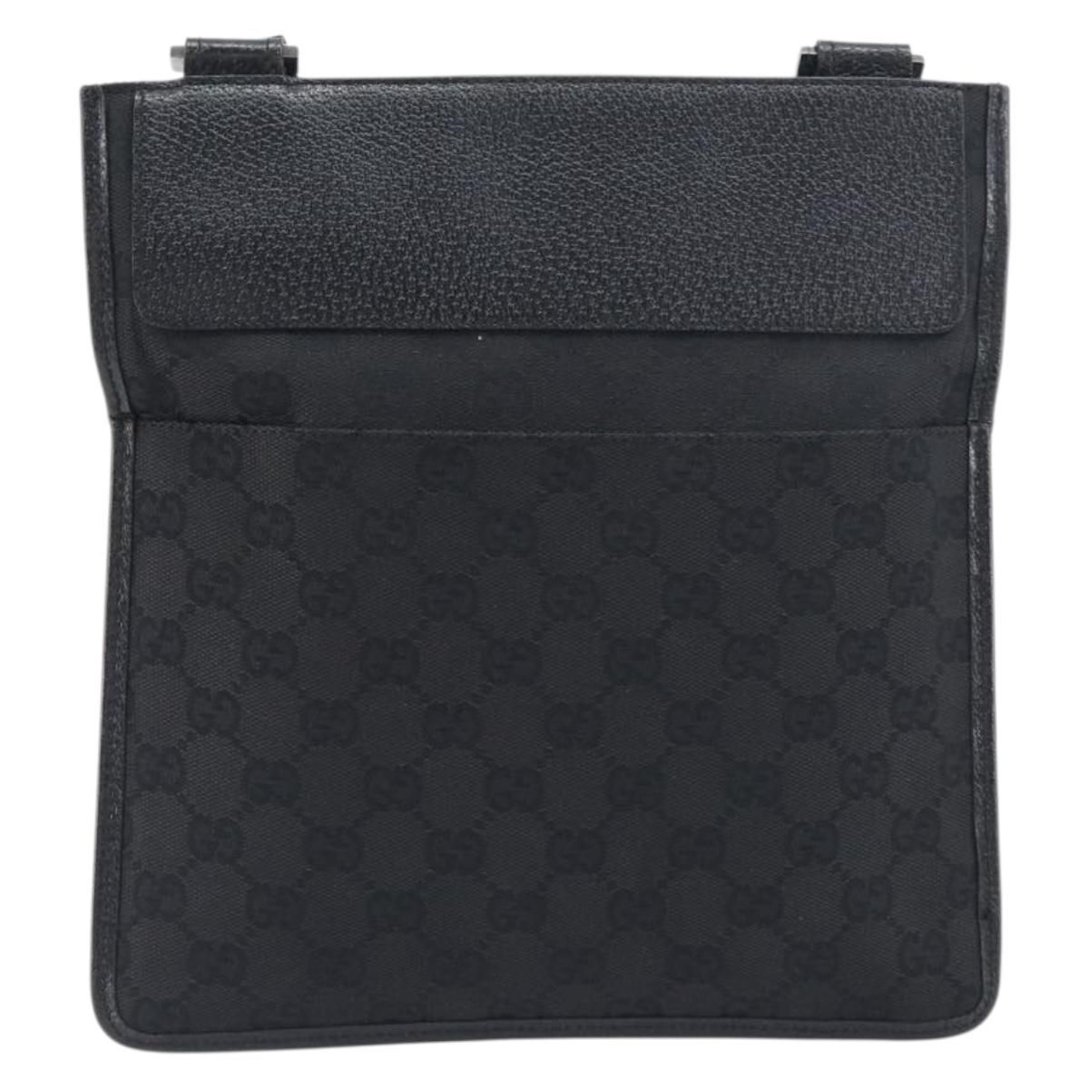 GG Monogram Messenger Crossbody Bag Black — view 2