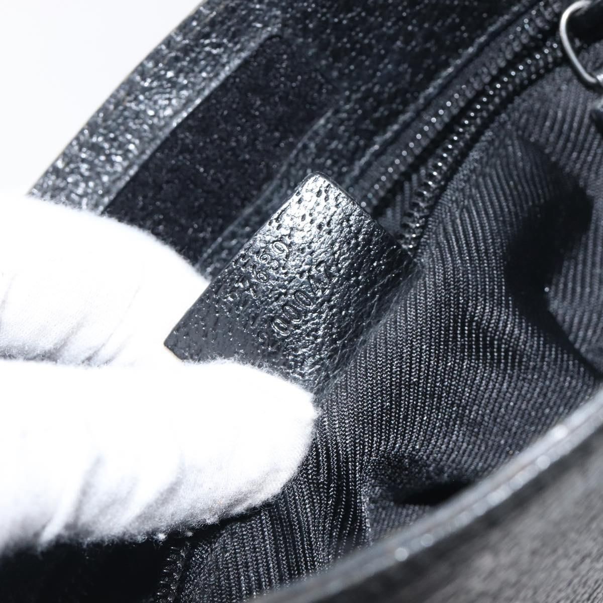 GG Monogram Messenger Crossbody Bag Black — view 12