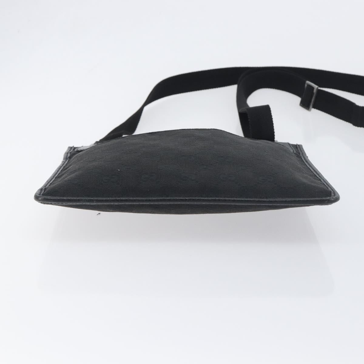 GG Monogram Messenger Crossbody Bag Black — view 5
