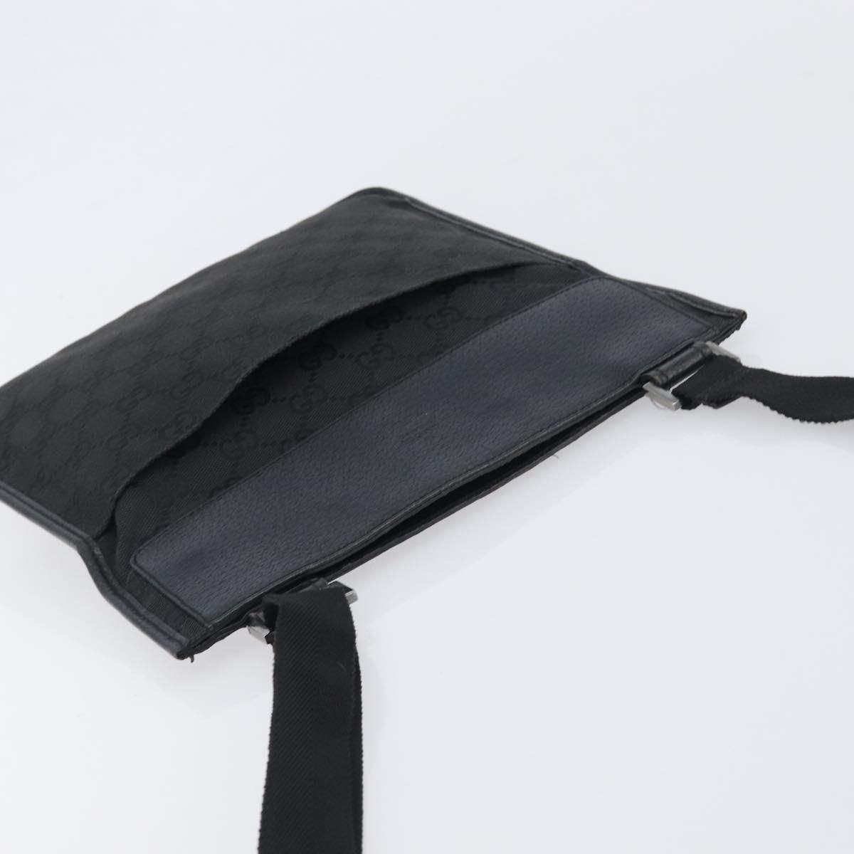 GG Monogram Messenger Crossbody Bag Black — view 6