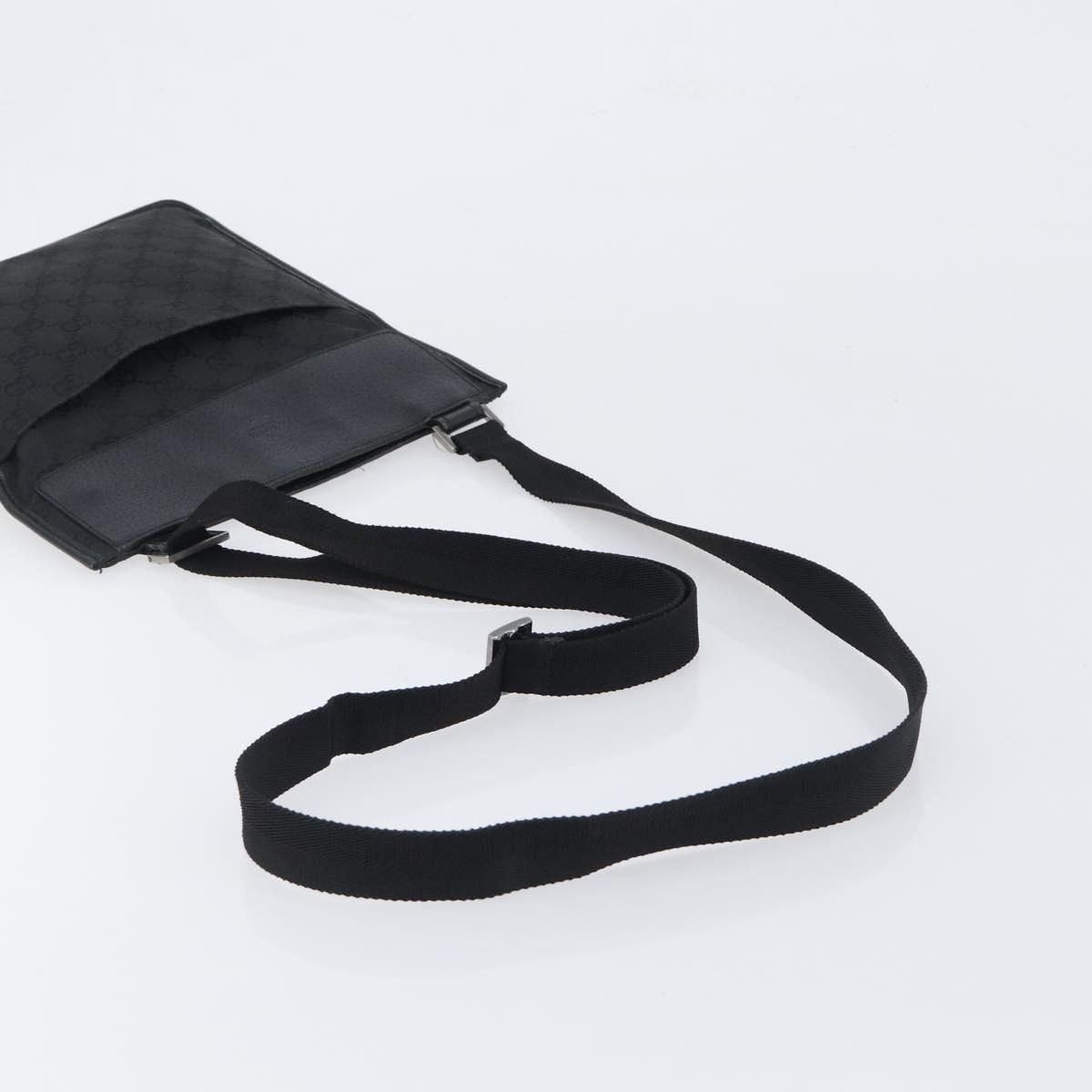GG Monogram Messenger Crossbody Bag Black — view 7