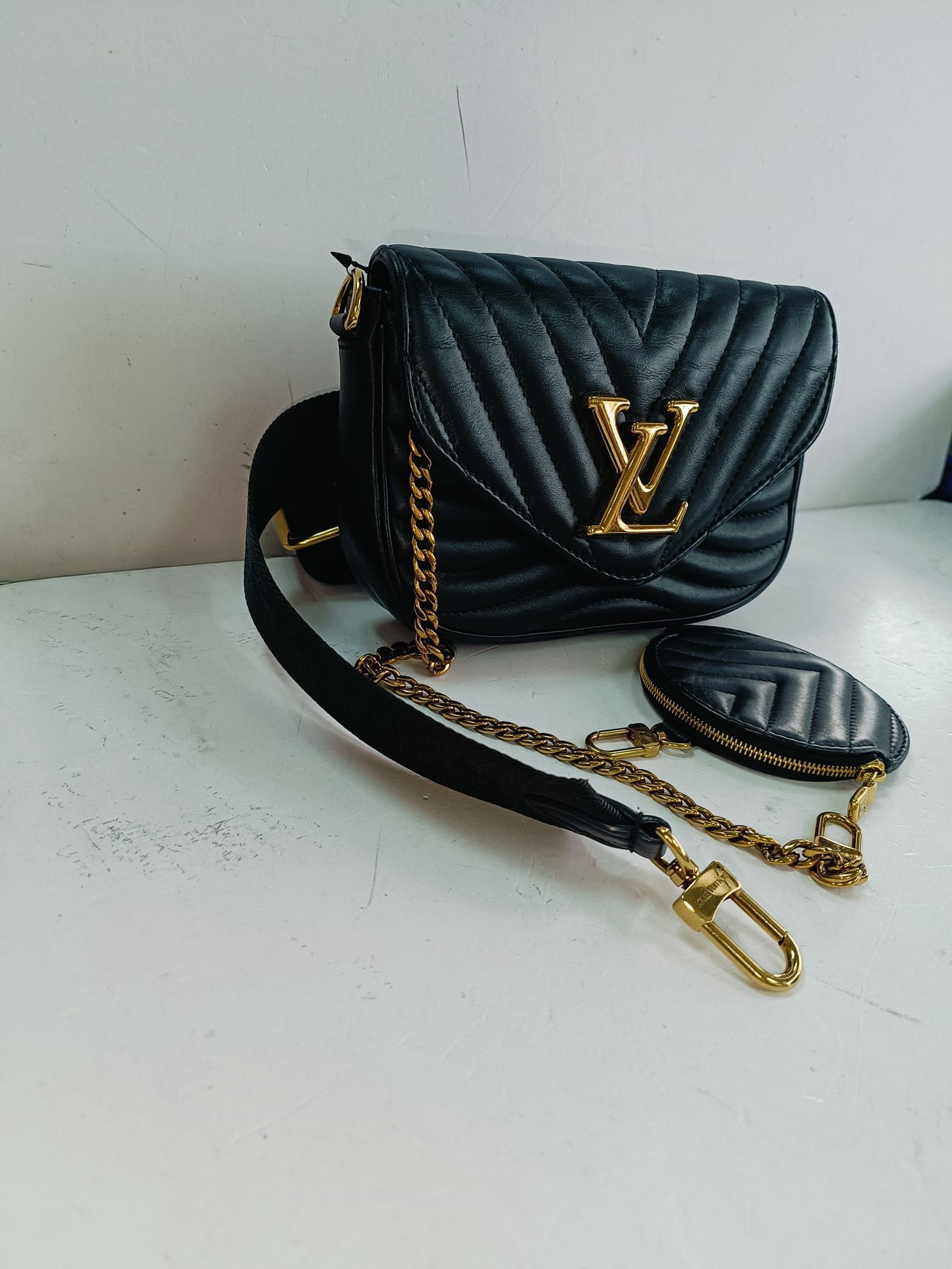 New Wave Multi Pochette, Calf Leather — view 2